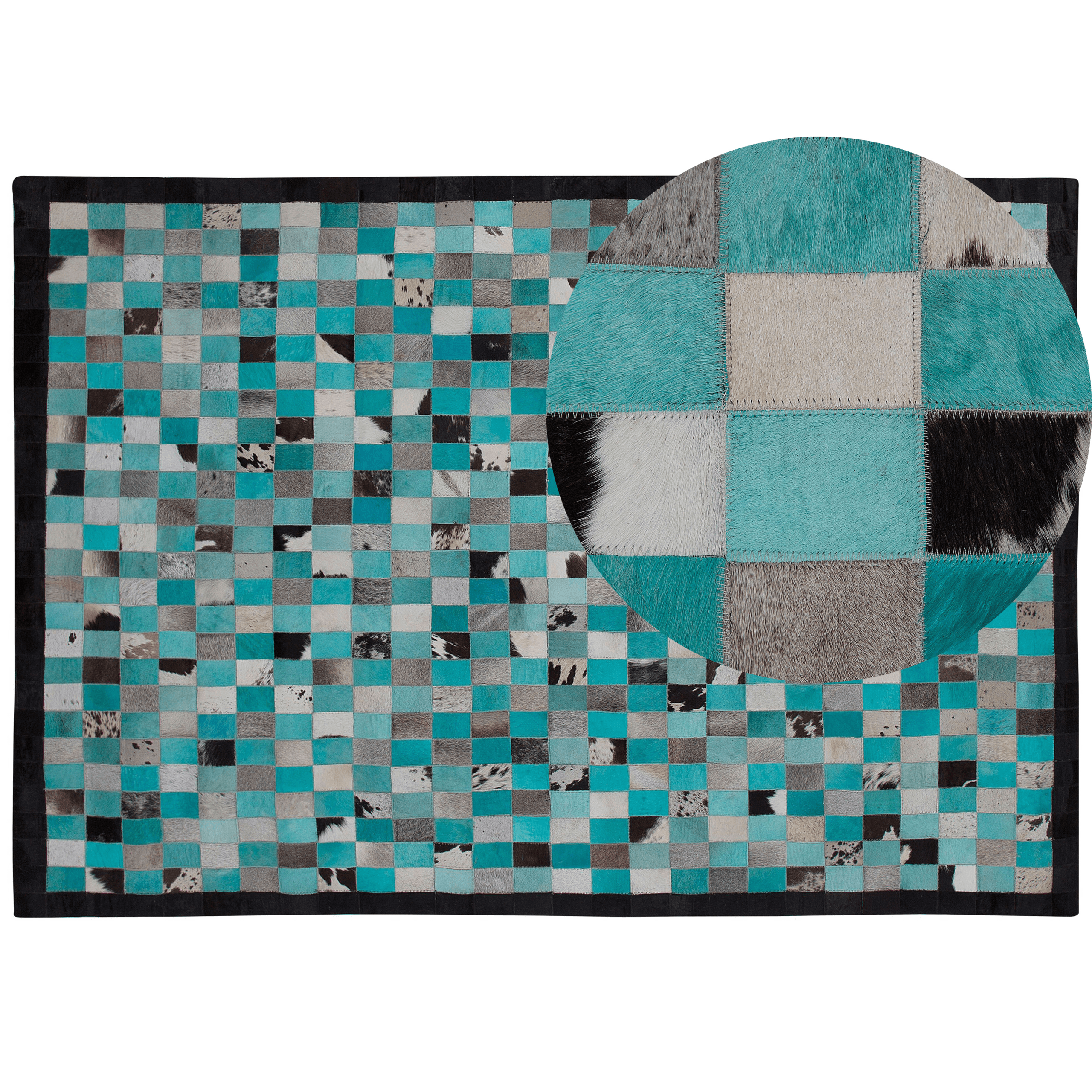 Matto NIKFER Turkoosi 160 x 230 cm nahka