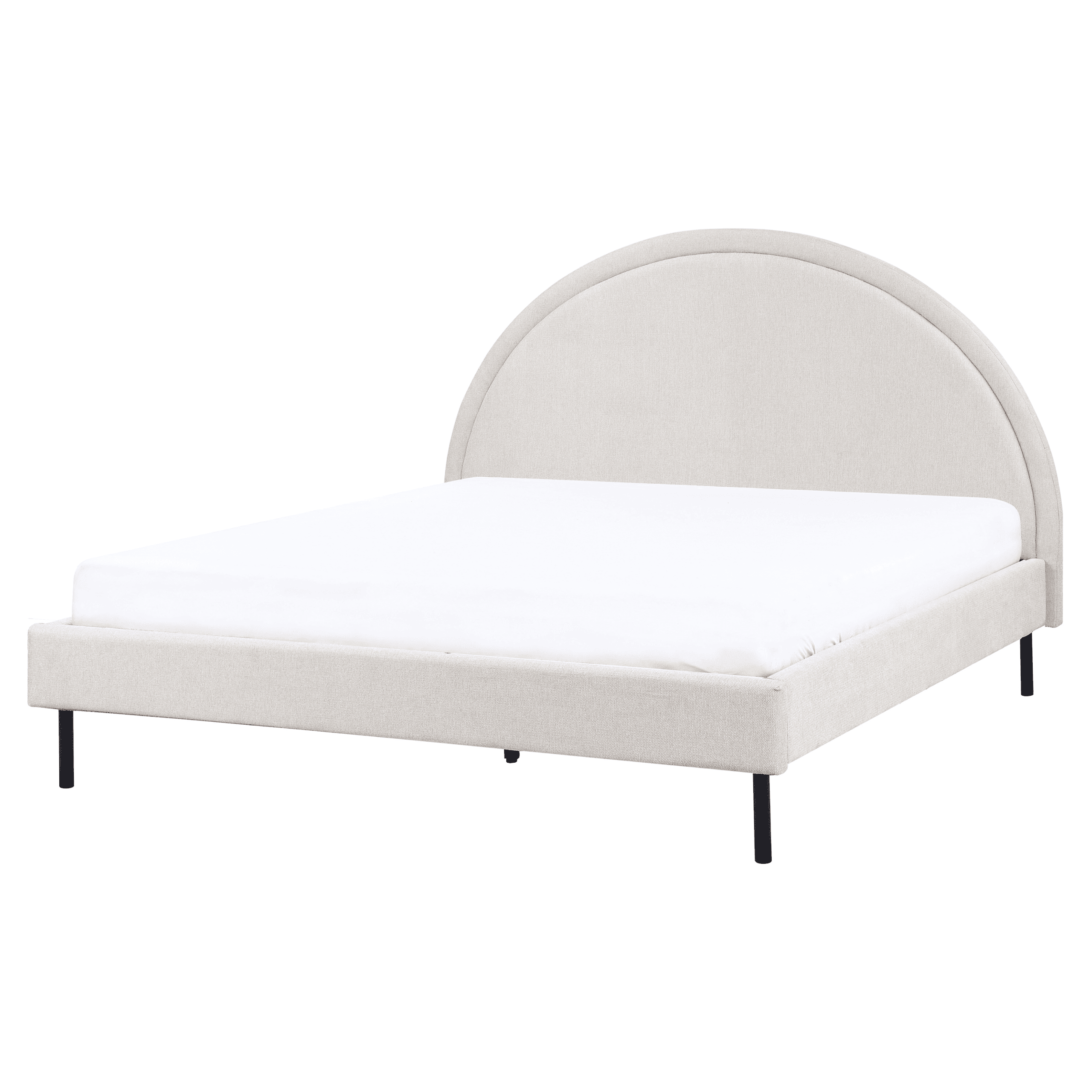 Sänky kangas MARGUT 160 x 200 cm Vaaleanbeige