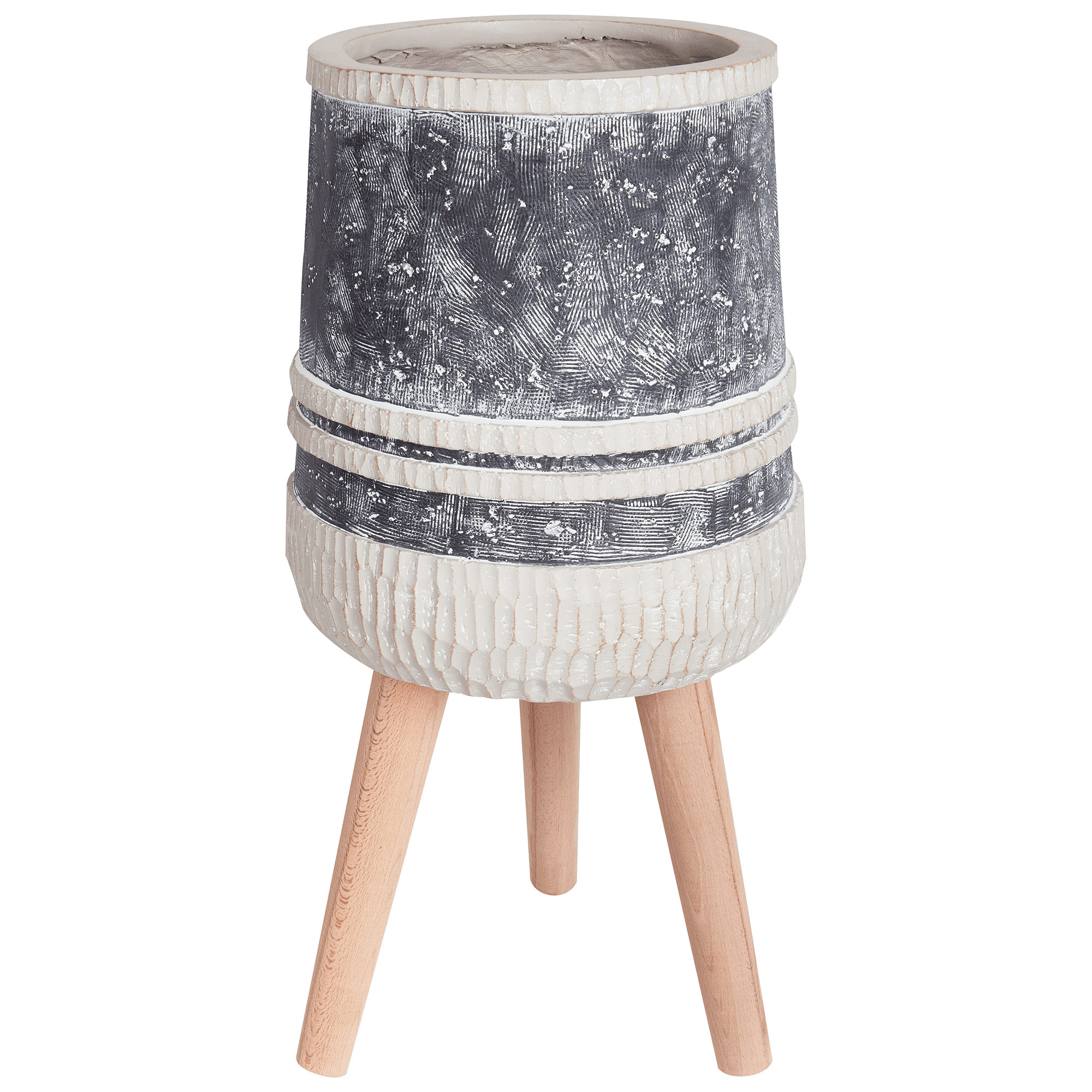 Korotettu kukkaruukku ARISAEMA 27 cm Harmaa