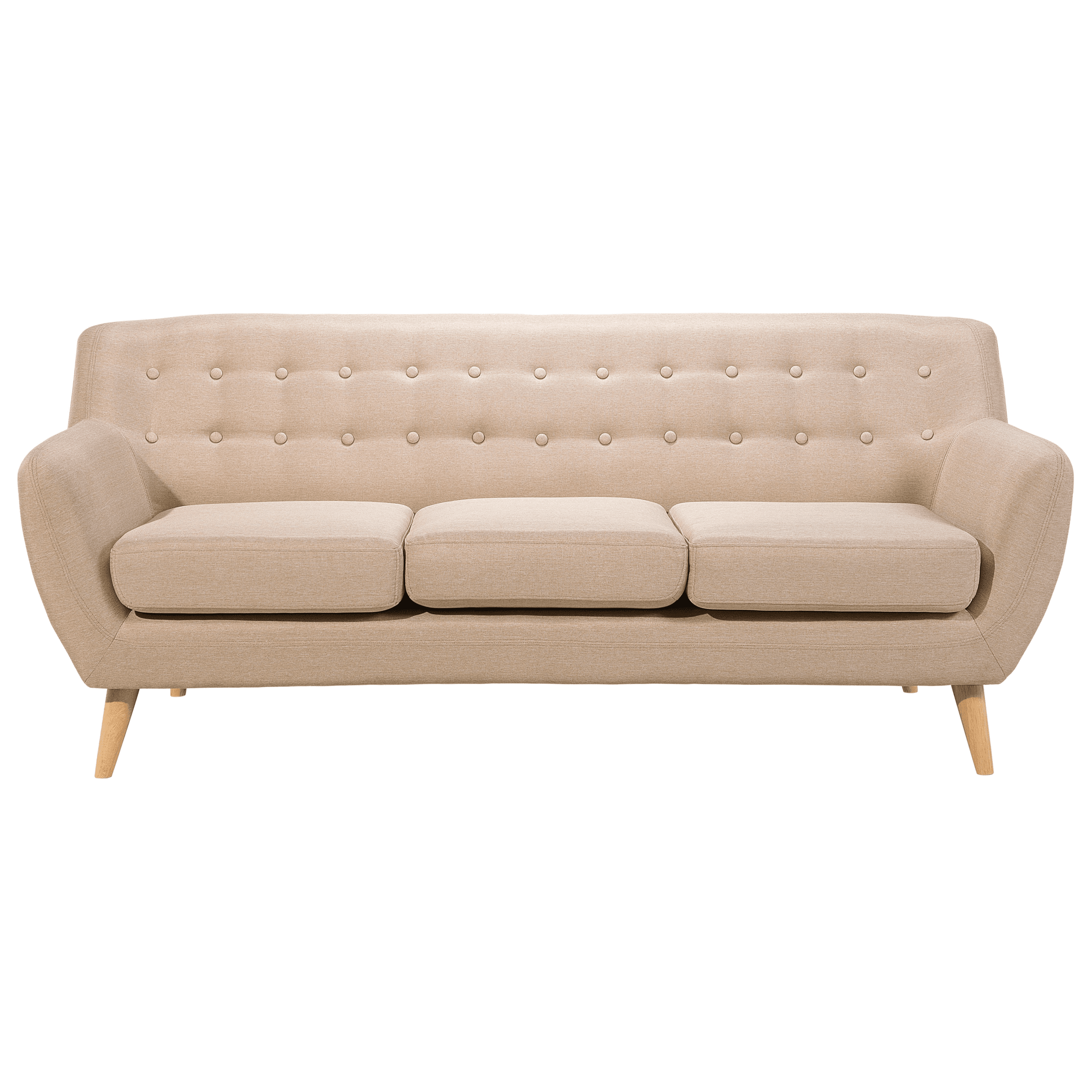 Sohva MOTALA kangas Beige 3-istuttava