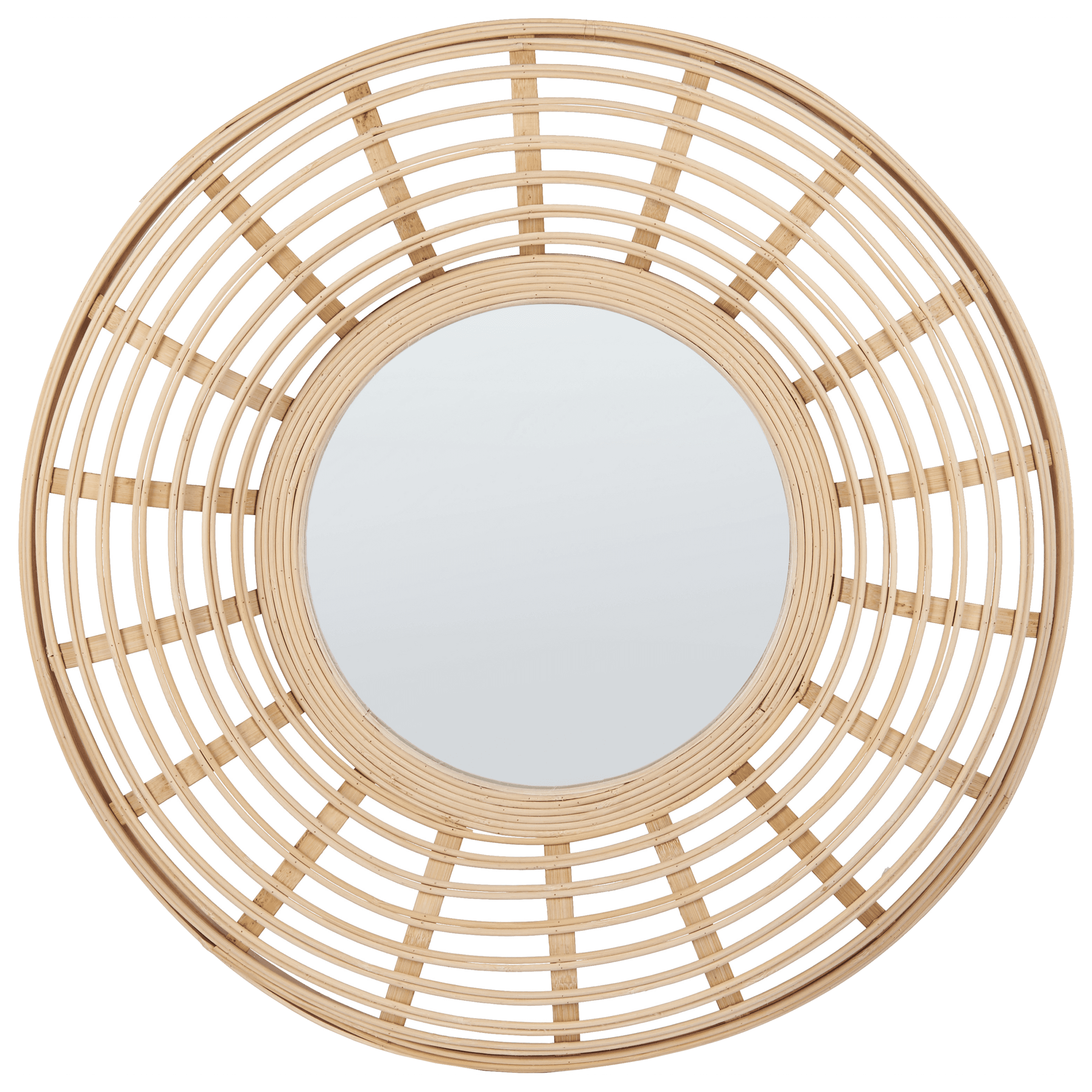 Seinäpeili HANUA 60 cm 60 cm bambu Luonnonväri