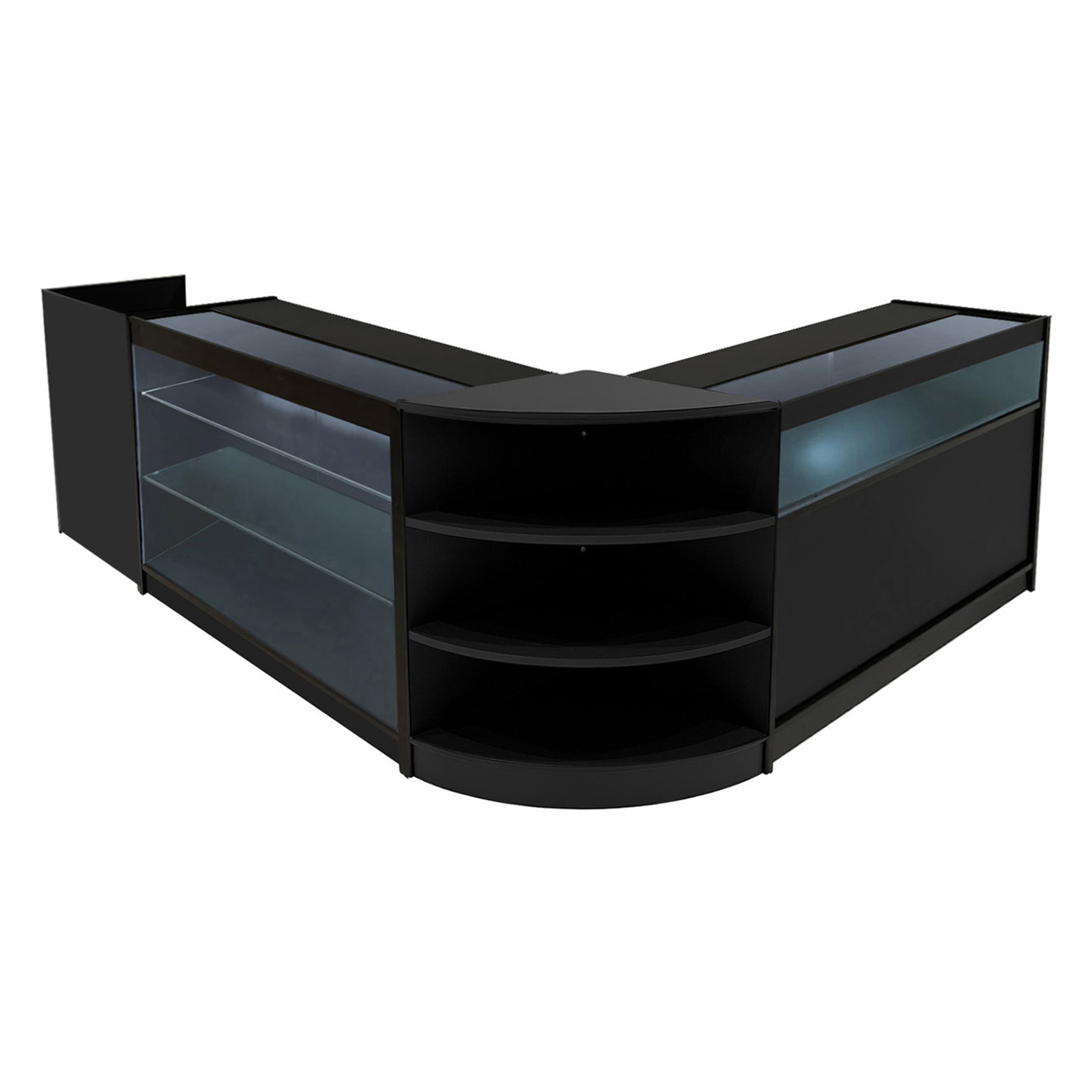 Hyperionin LED-myymälätiskisarja K1200, B1200, TB60 ja LM60 - musta