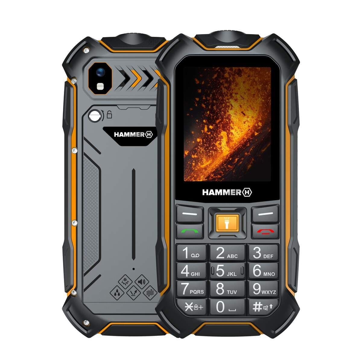 Hammer Boost 2 LTE | Musta | 2,4 | IPS | 64 Mt | 128 Mt | Kaksois-SIM | 3G | Pääkameran resoluutio 2 MP | 3500 mAh
