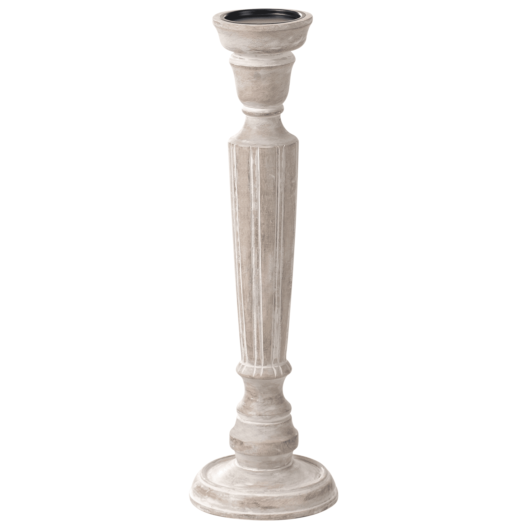 Kynttilänjalka MALLAWI mangopuu 50 cm Vaaleanruskea