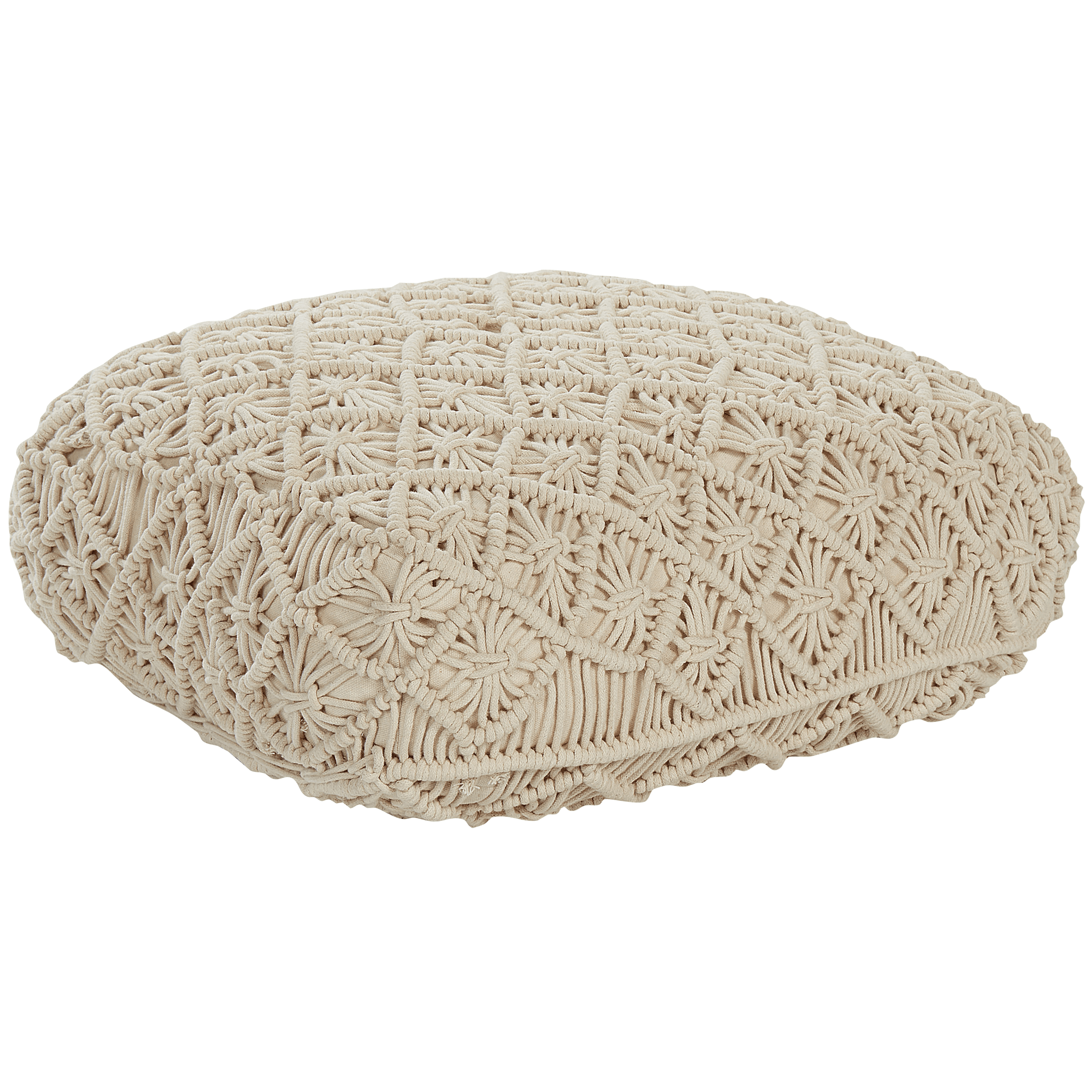 Rahi Makramee BERRECHID puuvilla Beige 50 cm 50 cm 20 cm