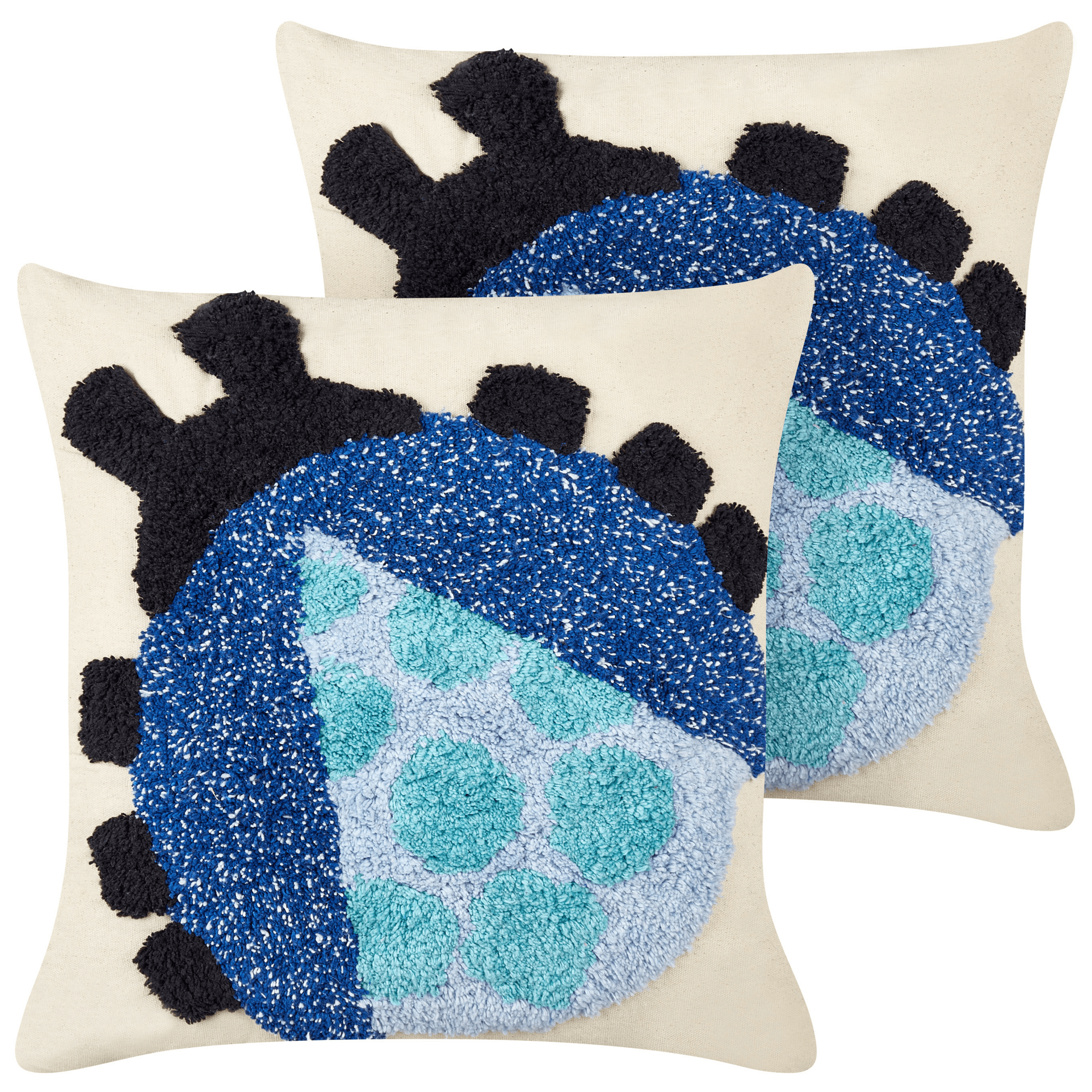 Koristetyynysetti 2 kpl LADYBIRD puuvilla 45 x 45 cm Monivärinen