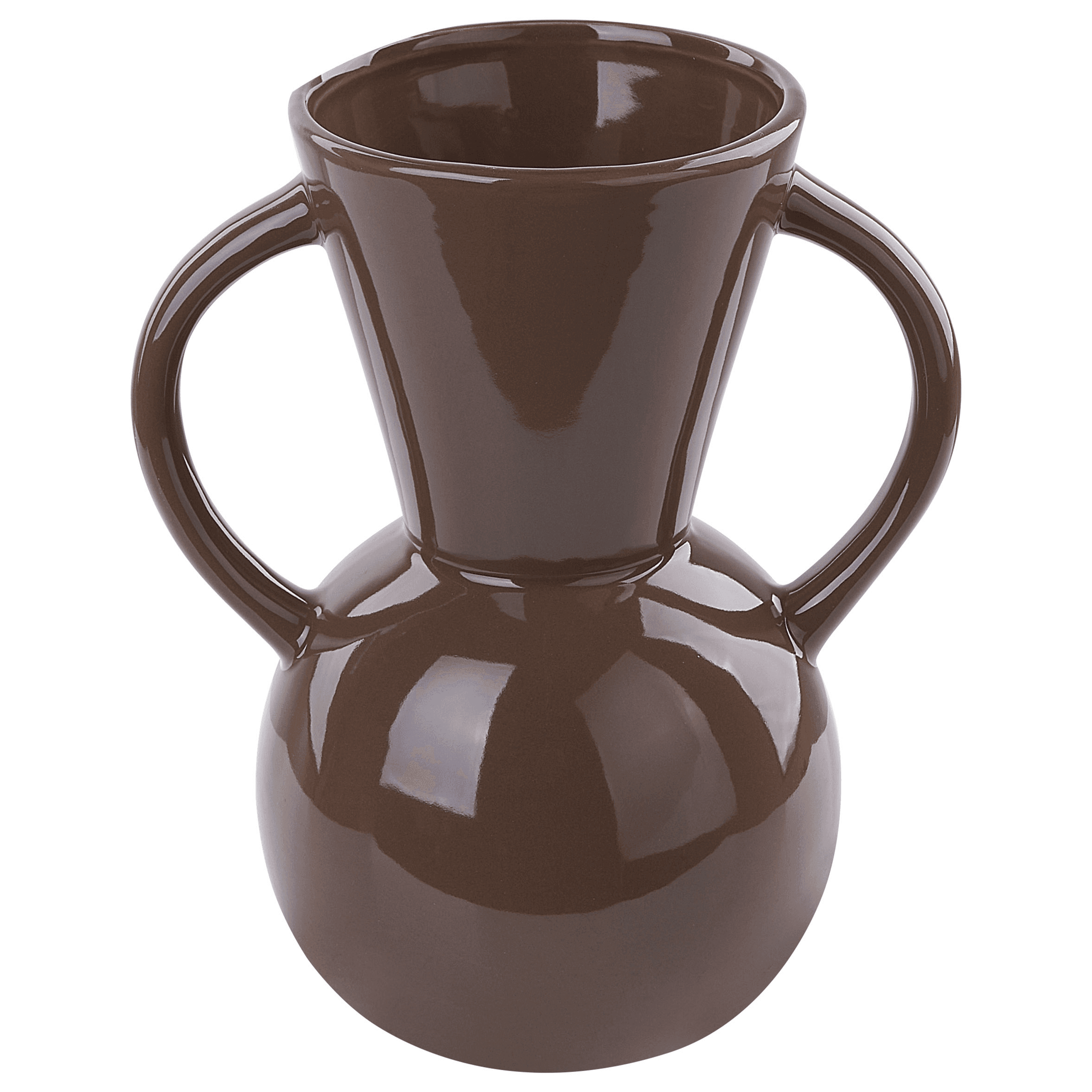 Kukkamaljakko ORESTIADA keramiikka 19 cm Ruskea