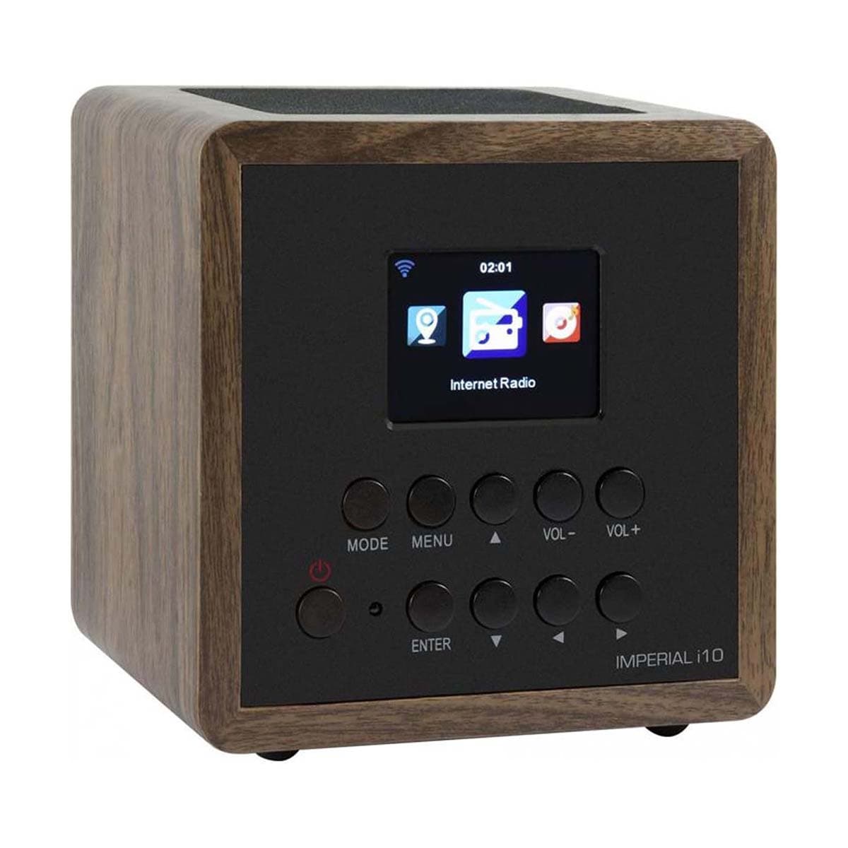 Internet-radio 10W DAB+/FM, Malli i10 Puuta TFT LCD -näytöllä