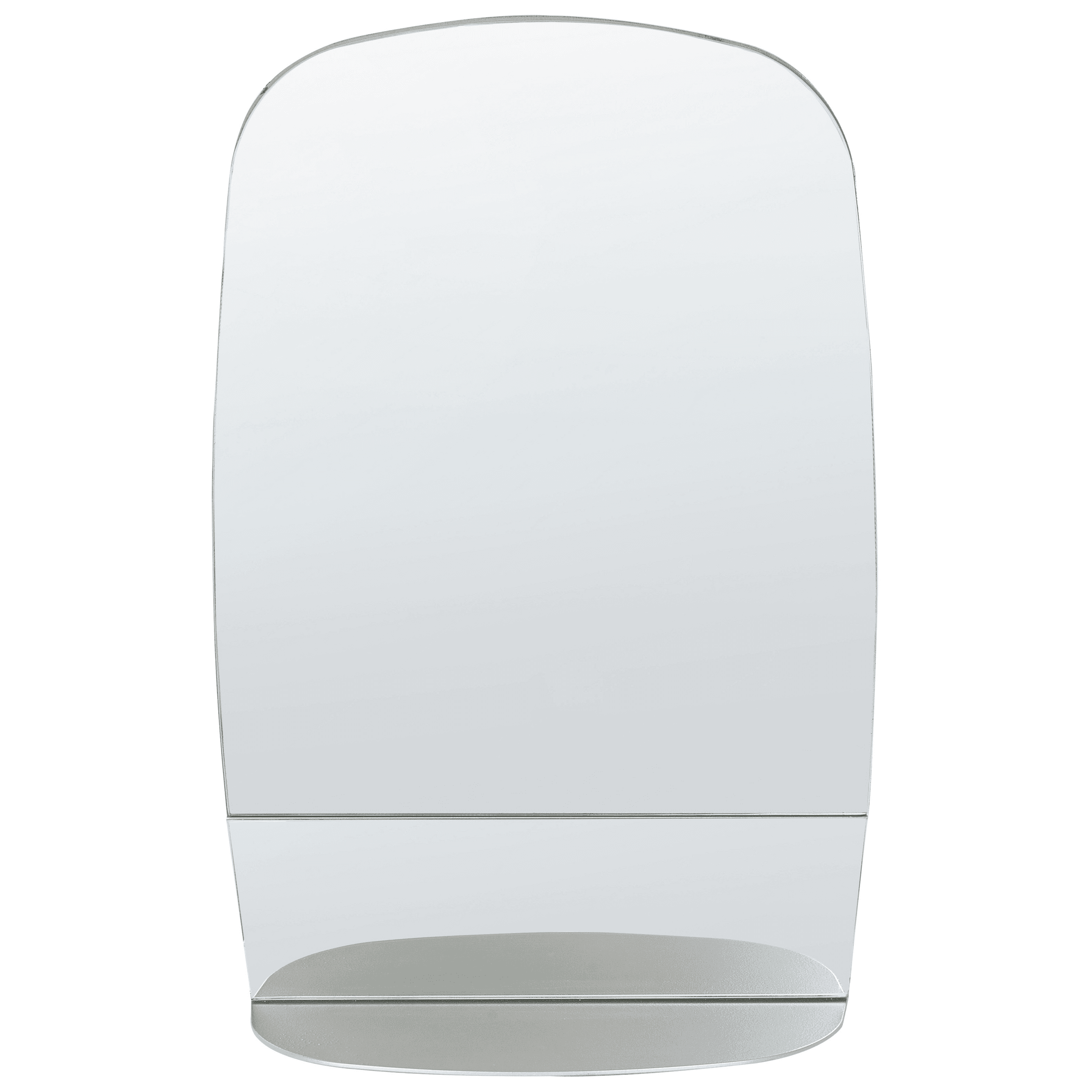 Seinäpeili hyllyllä BRANNAY 40 cm 60 cm metalli Hopea