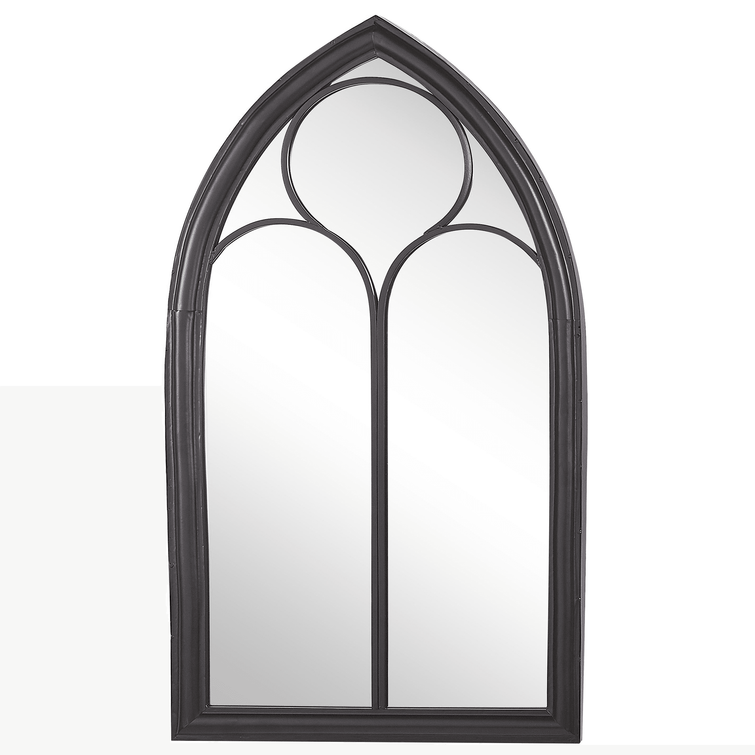 Seinäpeili TRELLY 62 cm 113 cm metalli Musta