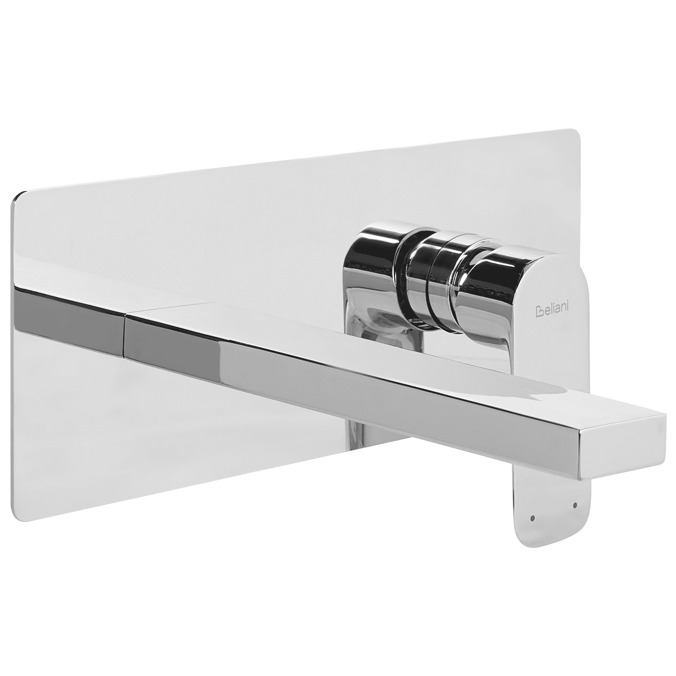 Seinään kiinnitettävä pesuallashana DICHATO messinki Hopea