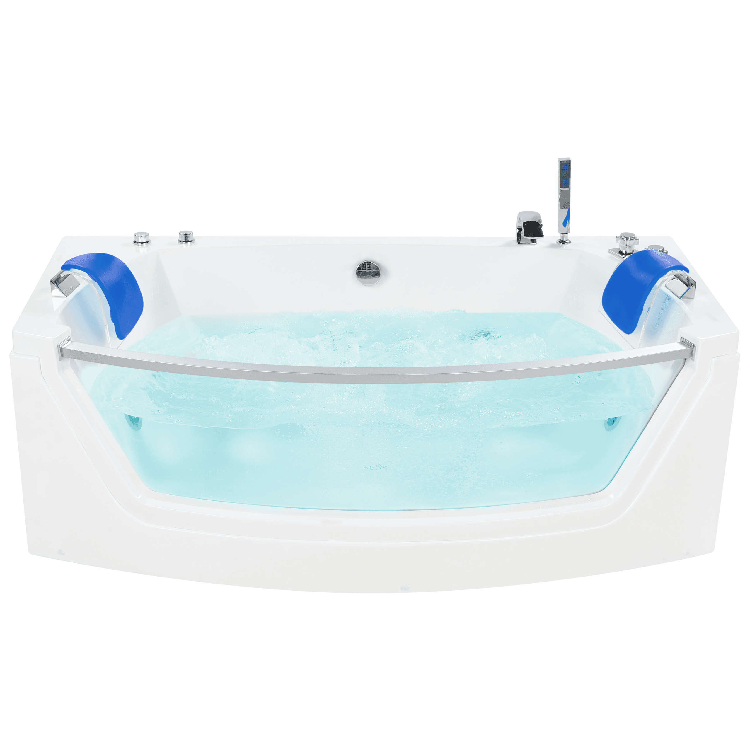 Kulmaporeamme LED-valolla FUERTE 175 x 85 cm Valkoinen