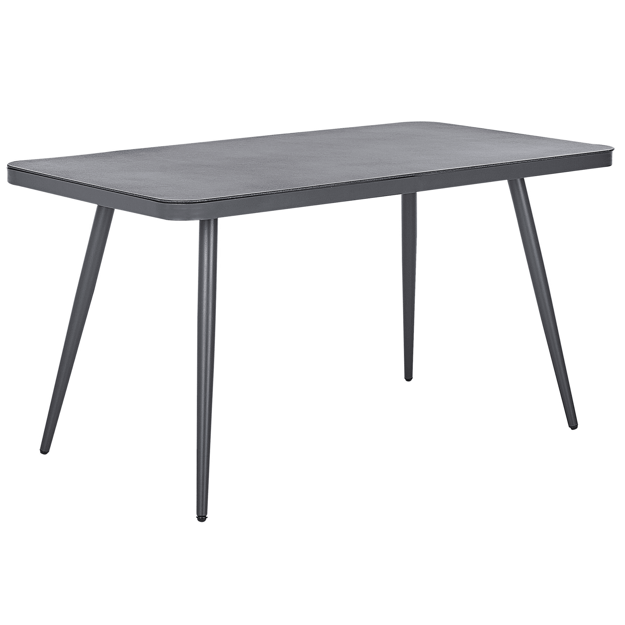 Puutarhapöytä LIPARI 140 cm 80 cm lasi Harmaa