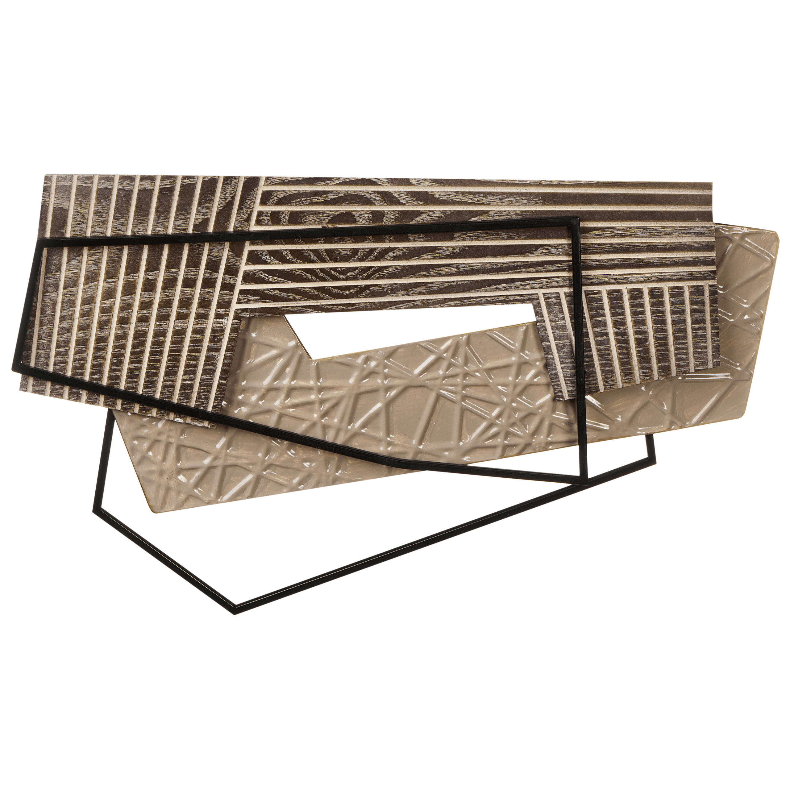 Seinäkoriste ENNIS metalli 36 cm Ruskea