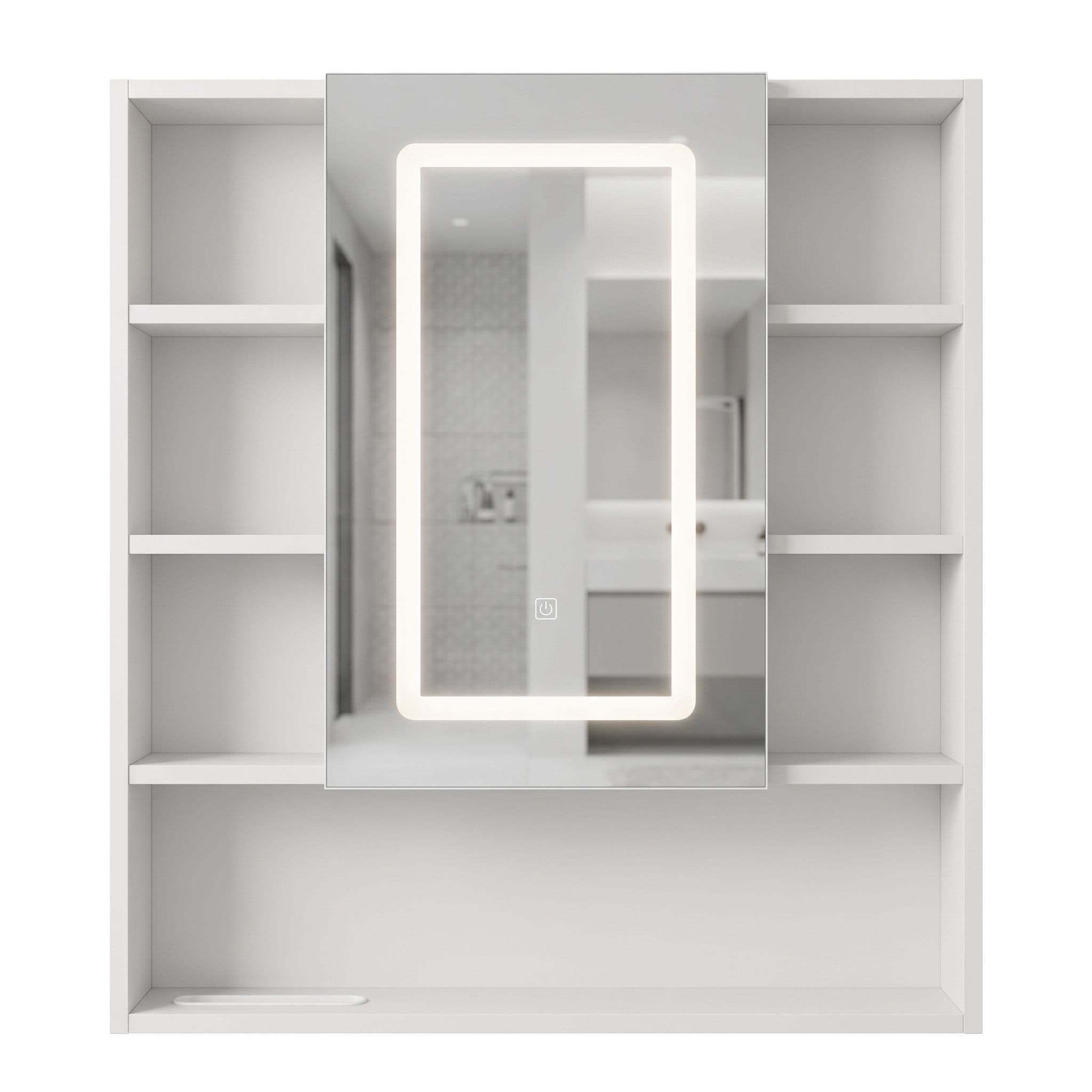 REA Peilikaappi LUNA 70x80 LED Valkoinen, 13X70X80CM
