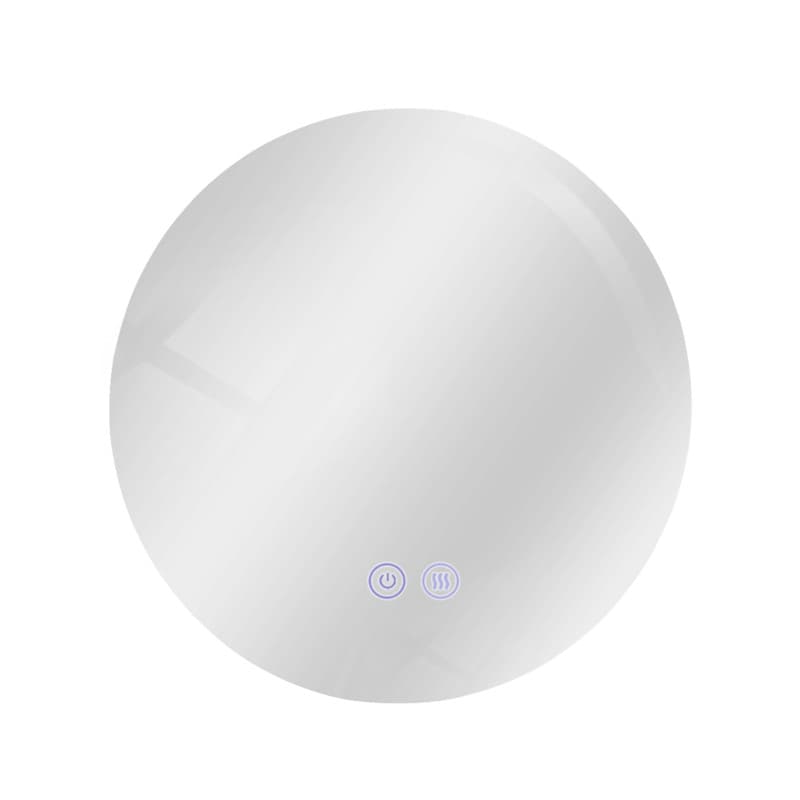 NETTLIFEKylpyhuoneen, peili Valaistuksella, Pyöreä, 50cm Kylpyhuoneen, peili, LED - seinäpeili Kosketustoiminnolla