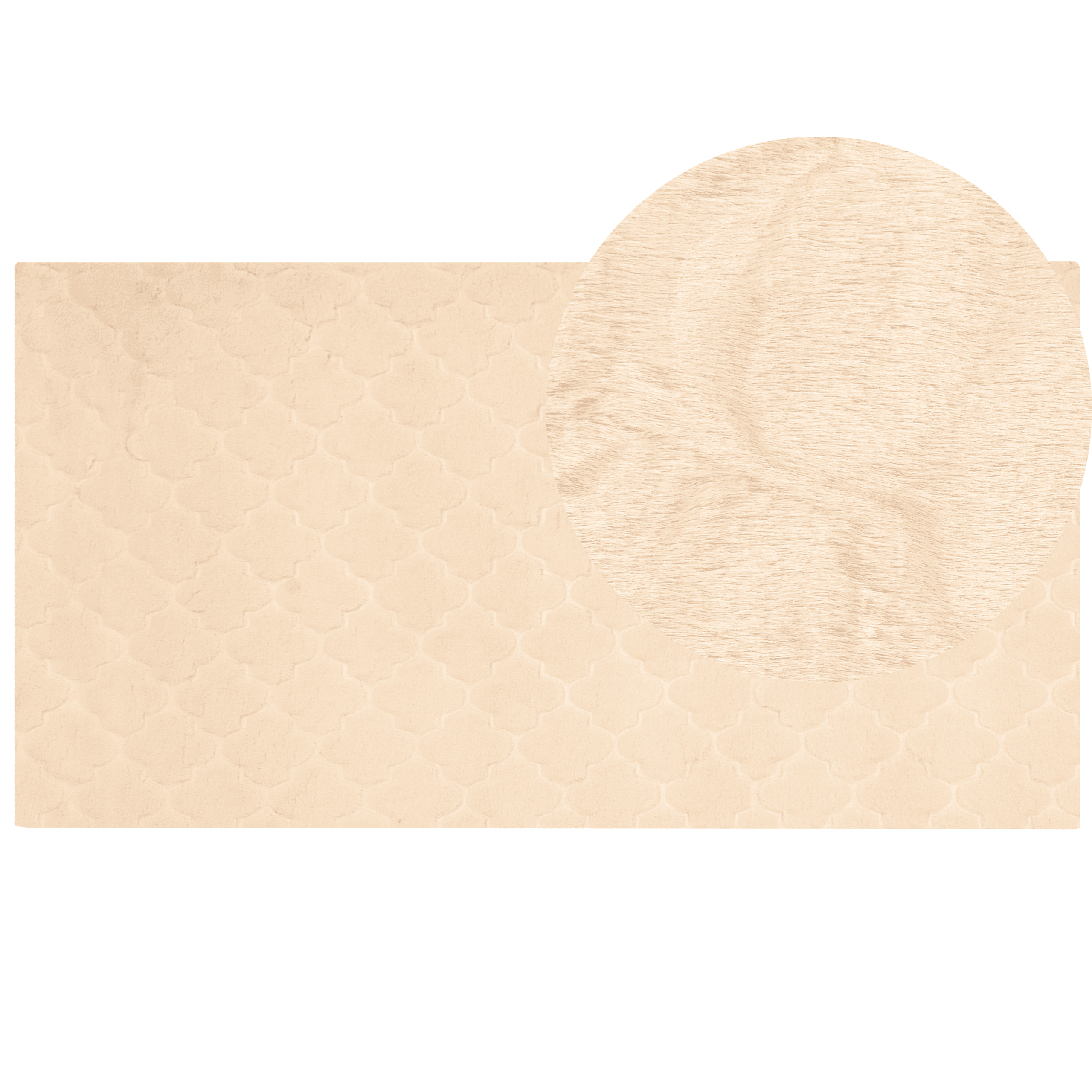 Tekoturkismatto GHARO Beige 80 x 150 cm