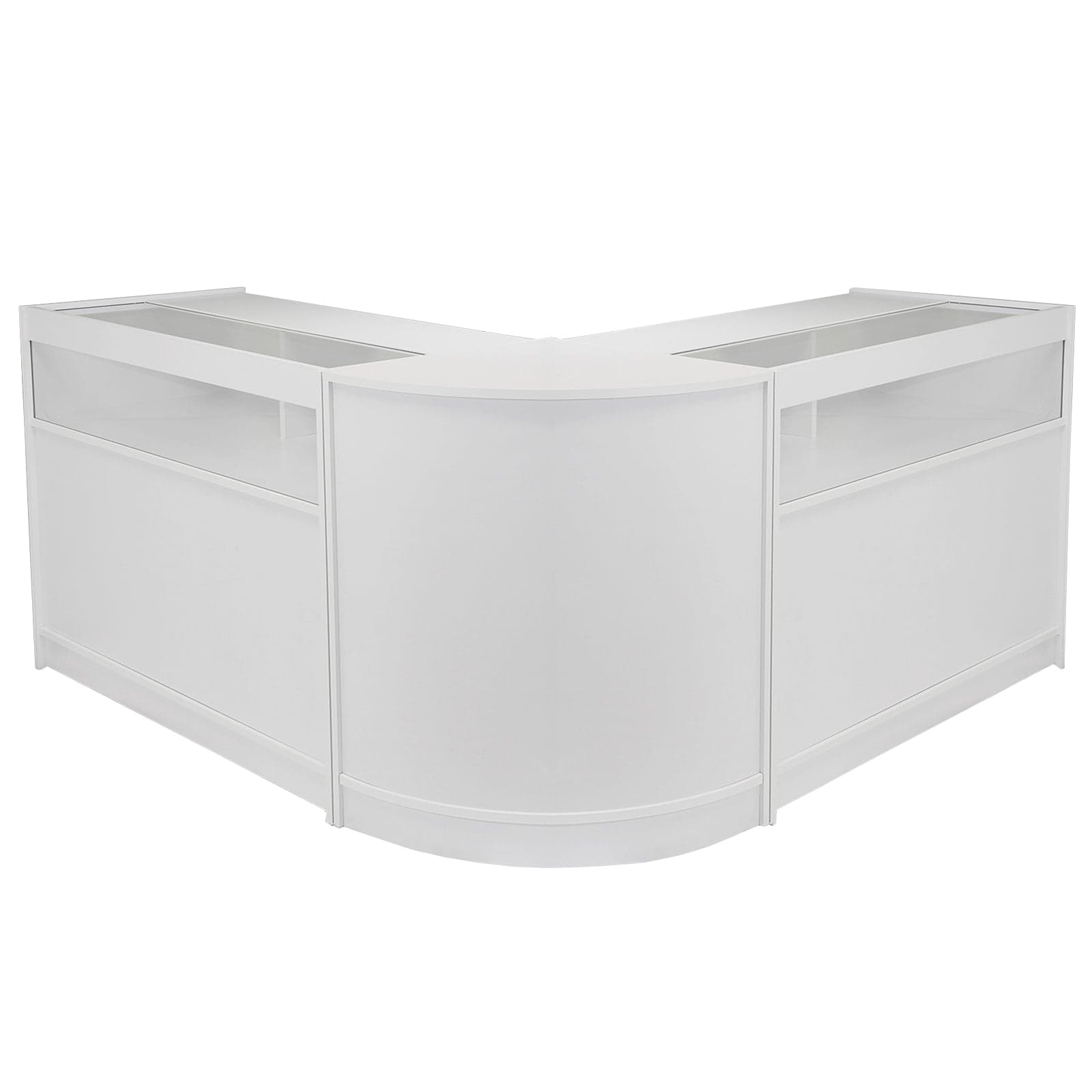 Fusion Brilliant White -myymälätiski ja esillepanosetti