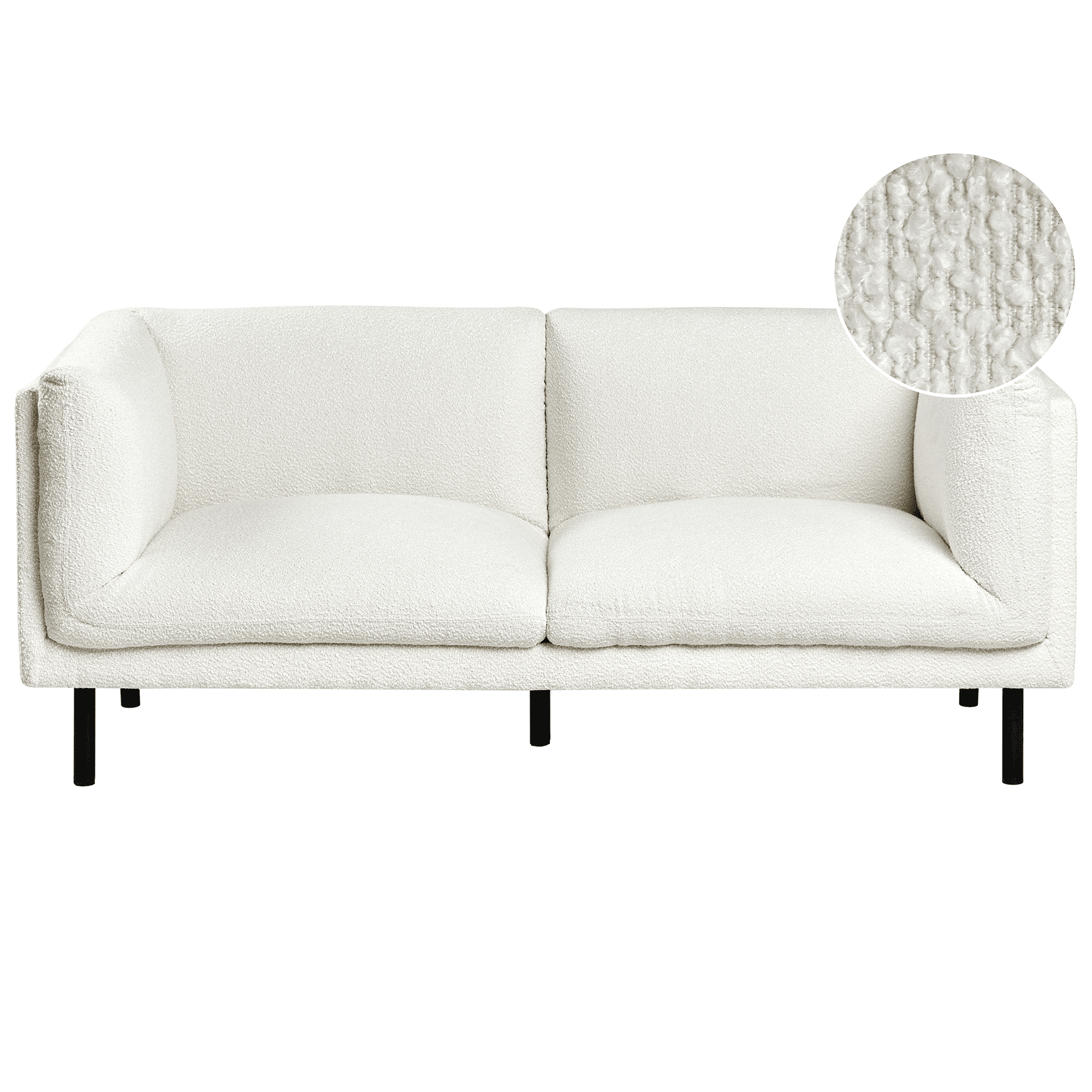 Sohva 2-istuttava VORGOD buklee Luonnonvalkoinen