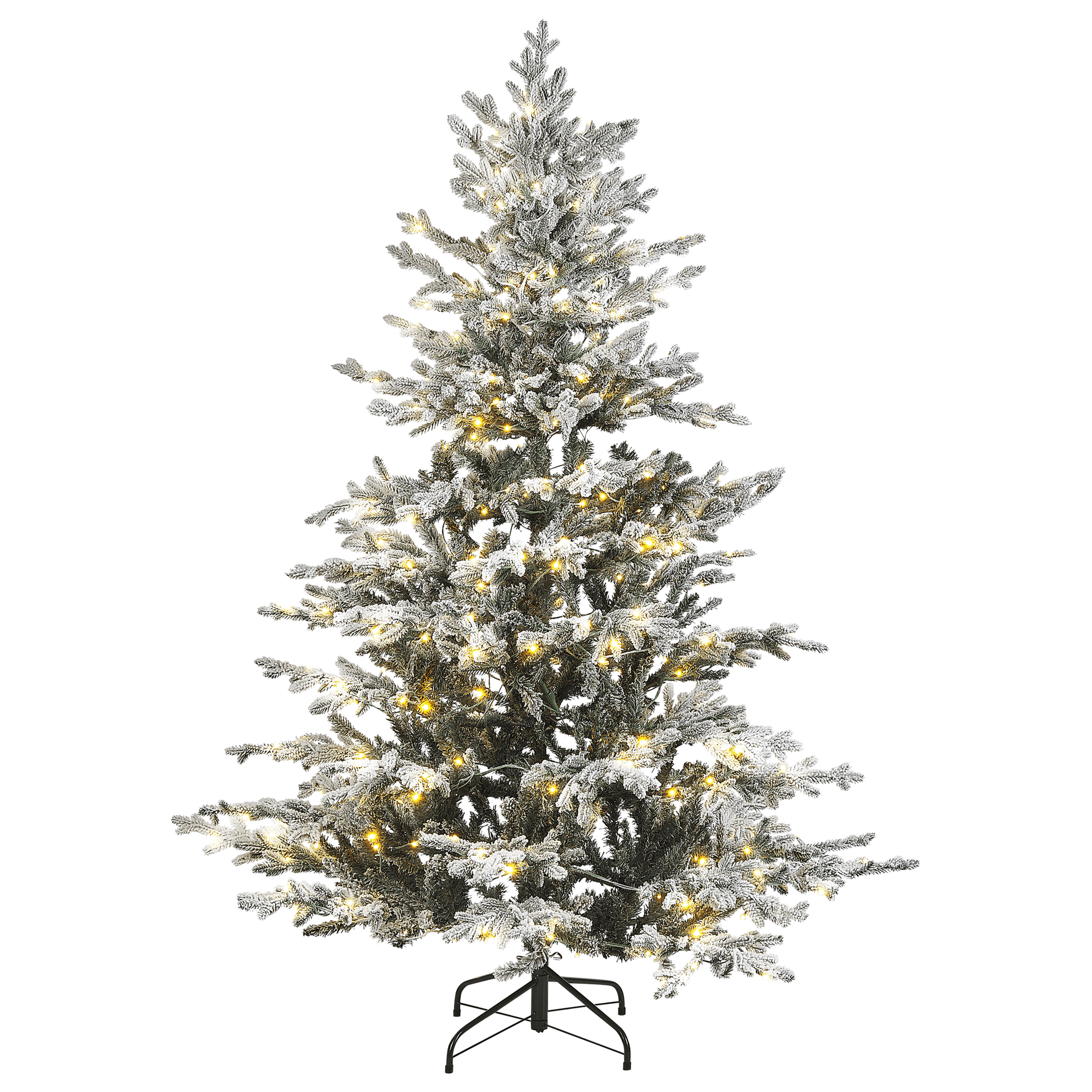 Luminen joulukuusi LED-valo BRISCO 180 cm Valkoinen