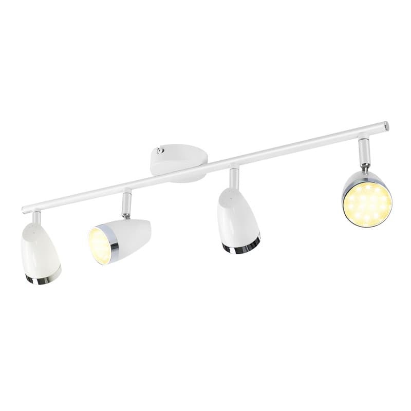 NETTLIFE LED - kattospottivalaisin 4 lamppua moderni 4W valkoinen lämmin valkoinen 3000K