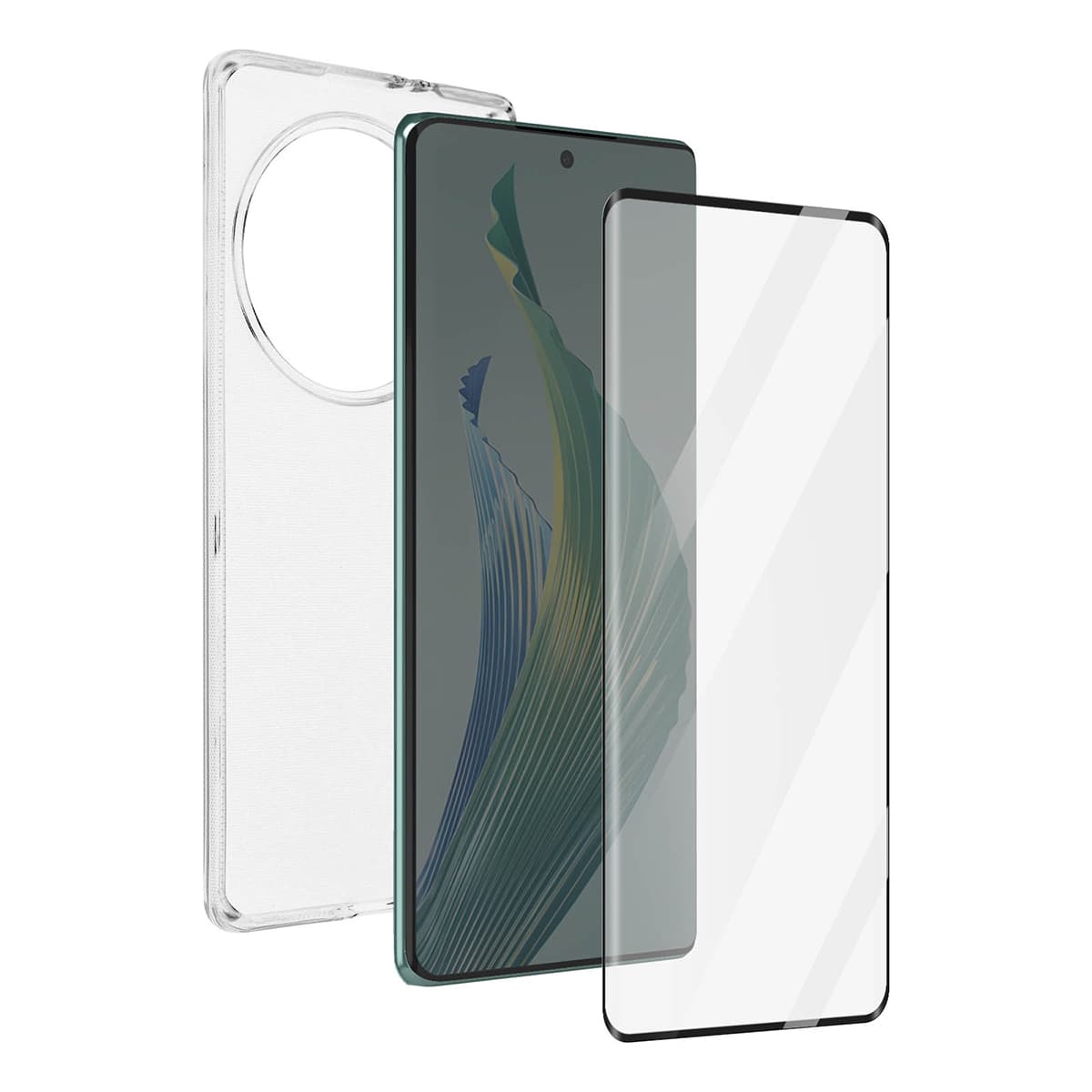 Honor 50 Lite -suojakuori karkaistulla lasinäytönsuojalla
