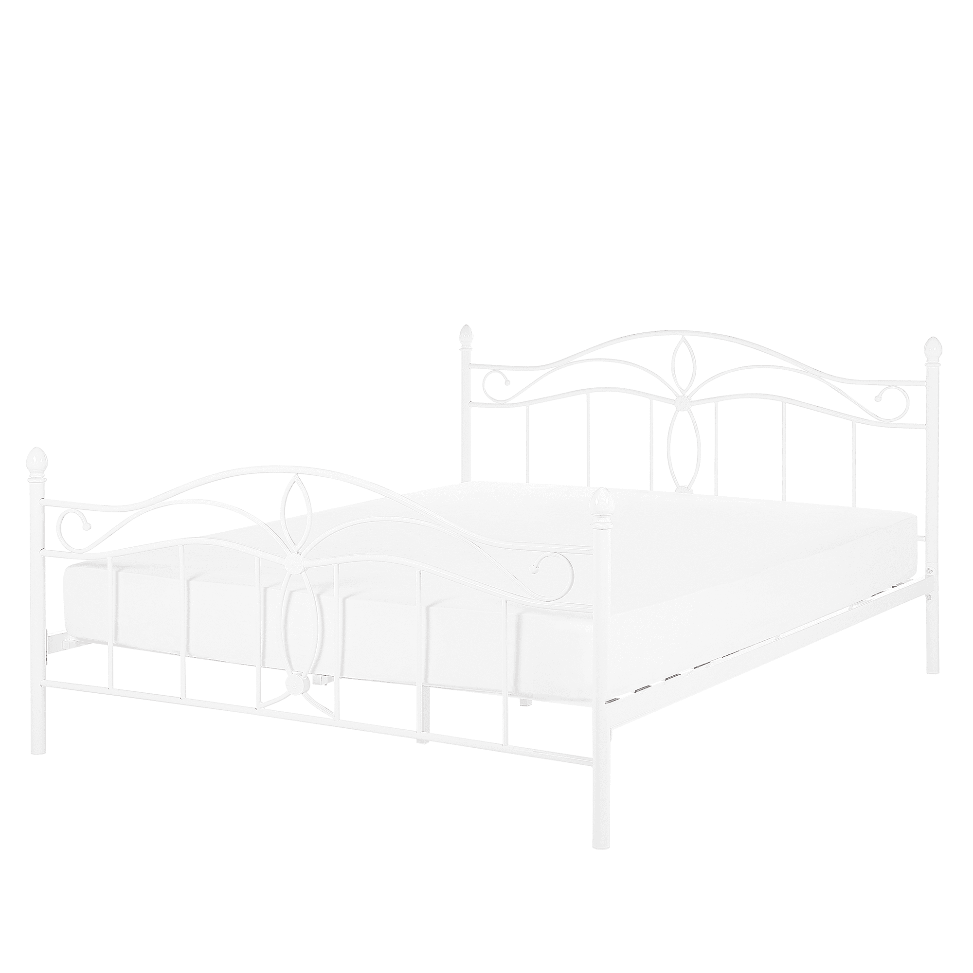 Sänky metalli ANTLIA 140 x 200 cm Valkoinen