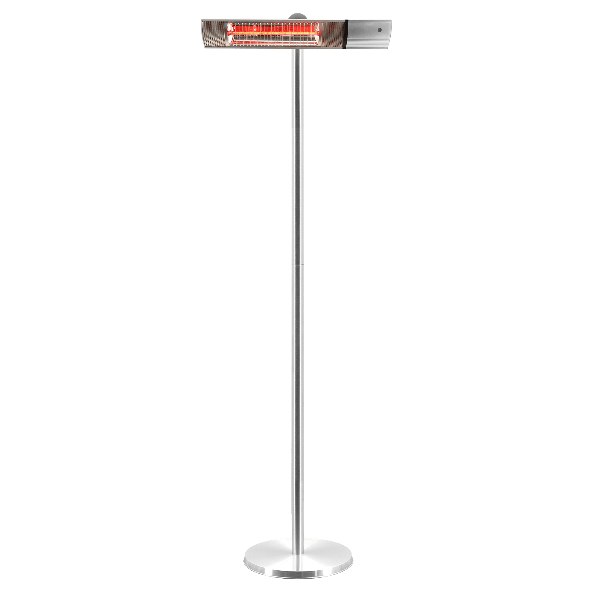 Terassilämmitin 500/1000/1500W lattiamalli, kaukosäädin, RGT, hopea HORTUS