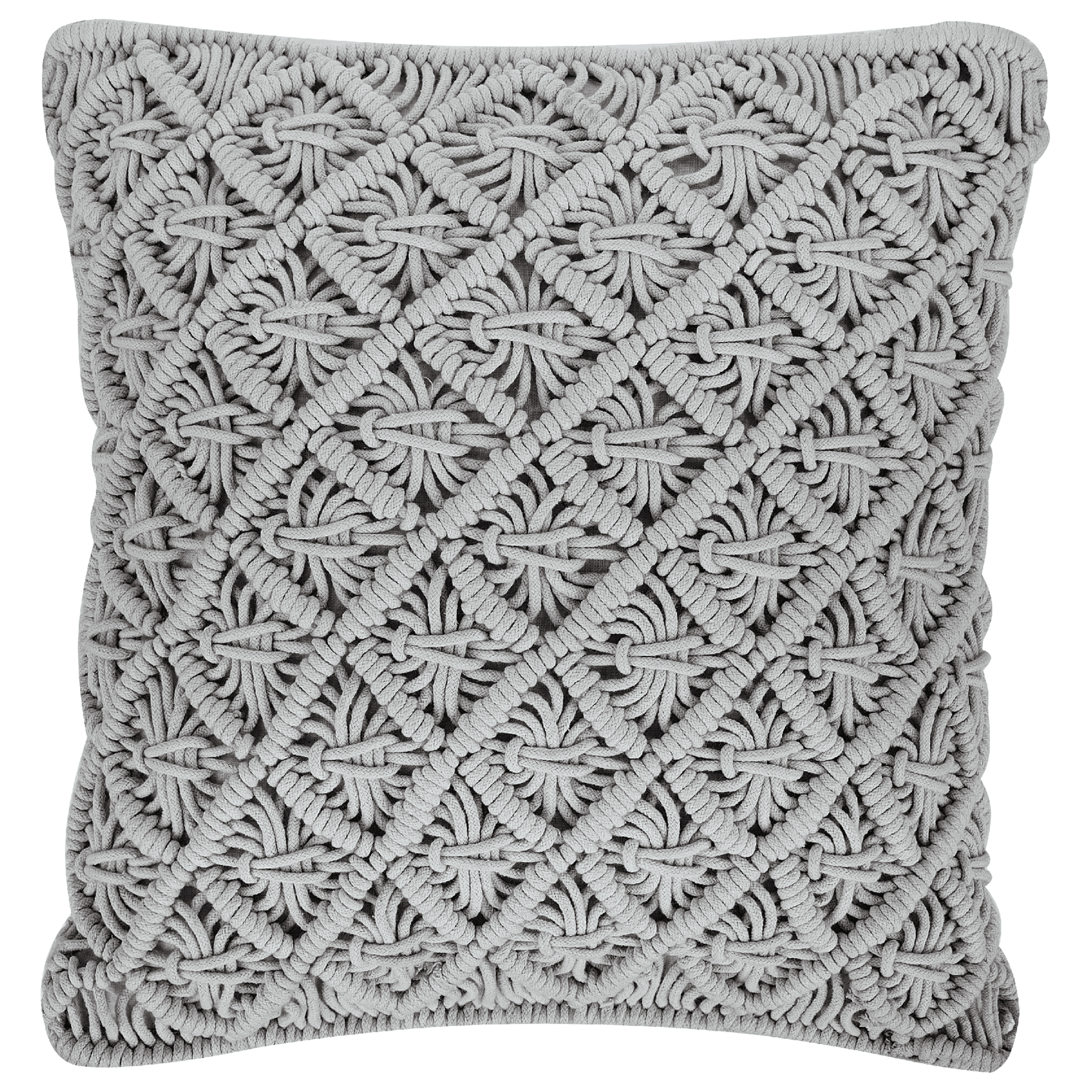 Koristetyyny KIZKALESI puuvilla 45 x 40 cm Harmaa Geometrinen kuvio