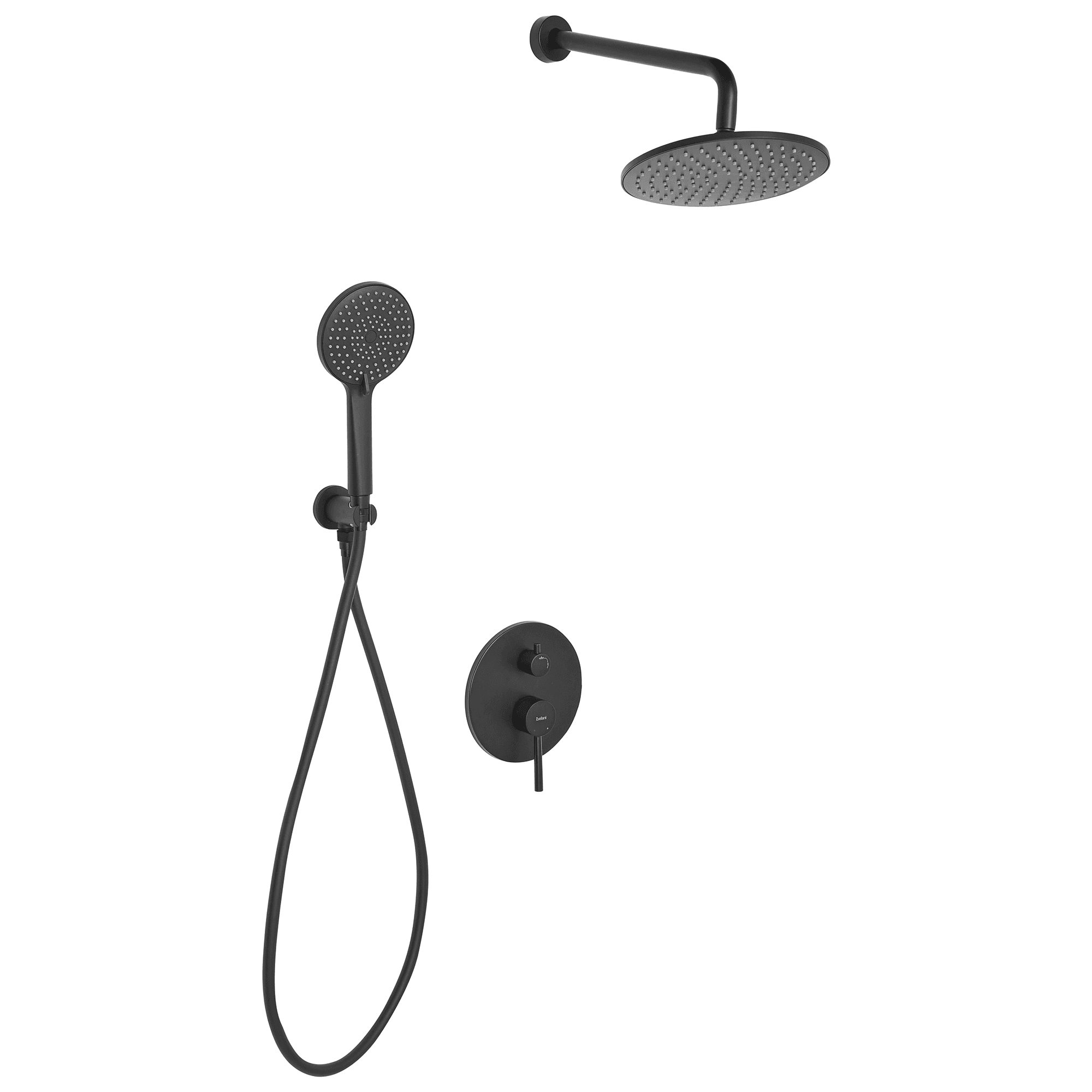 Piiloasennettava sadesuihkusetti PUELO Musta