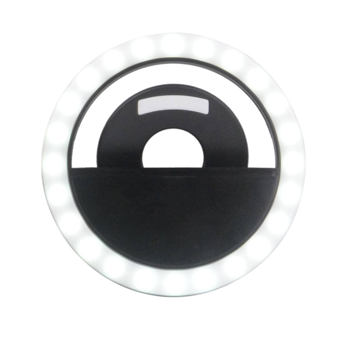 Universaali LED-rengasvalo älypuhelimelle, klipsikiinnitys