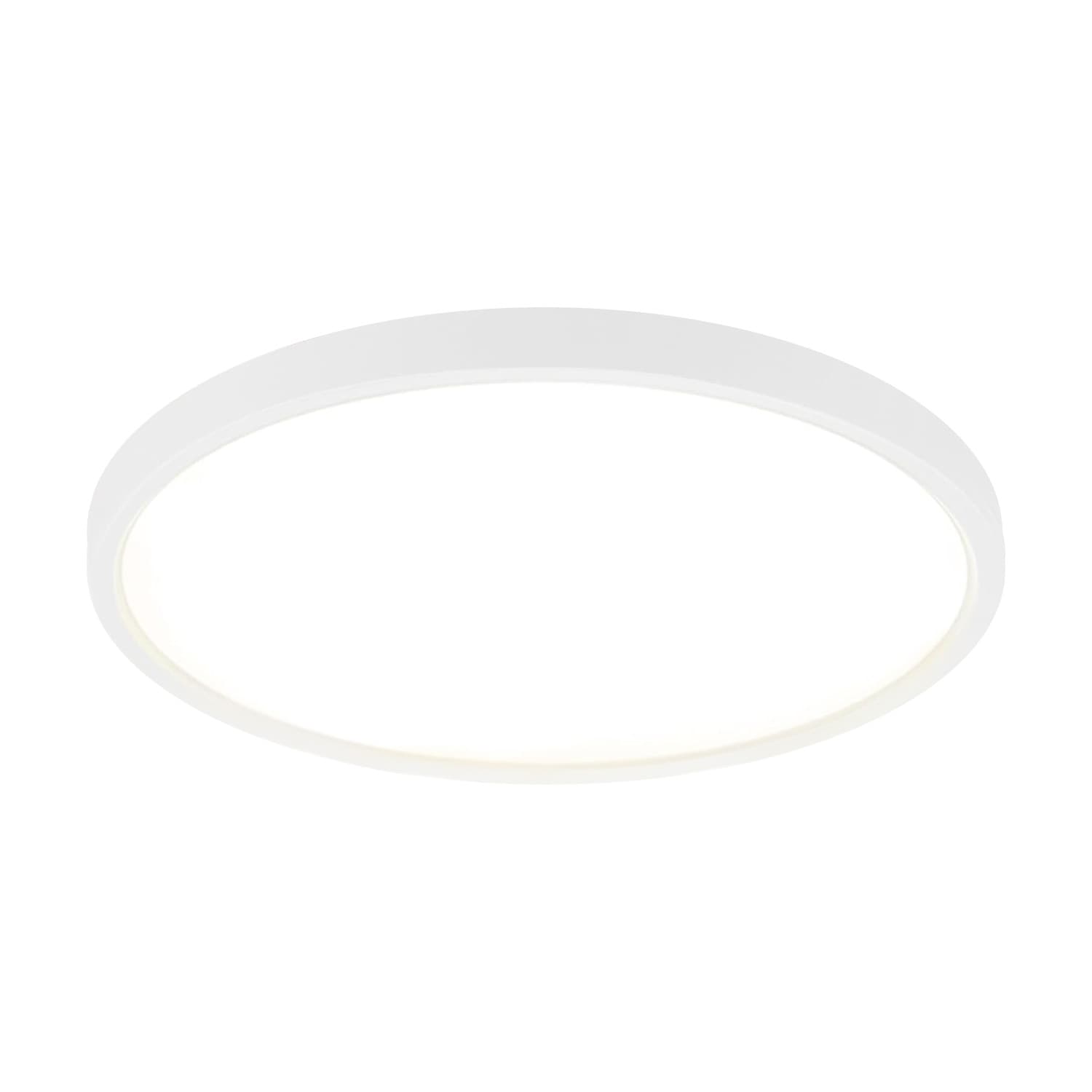 NETTLIFE LED - kattovalaisin 24W 4000K 30cm makuuhuoneeseen, litteä, halkaisijaltaan valkoinen, pyöreä keittiövalaisin kylpyhuoneeseen