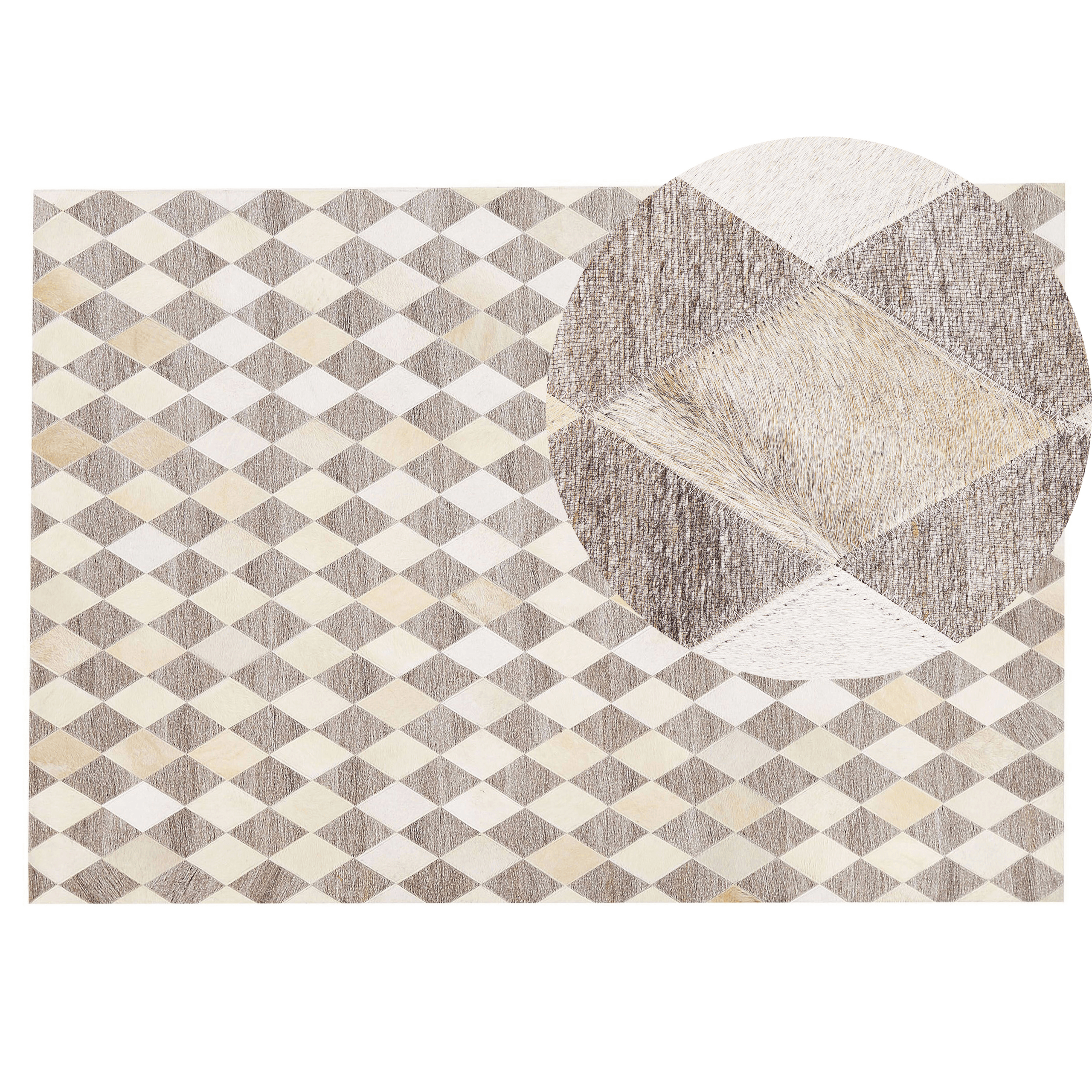 Matto SESLICE Beige 140 x 200 cm nahka