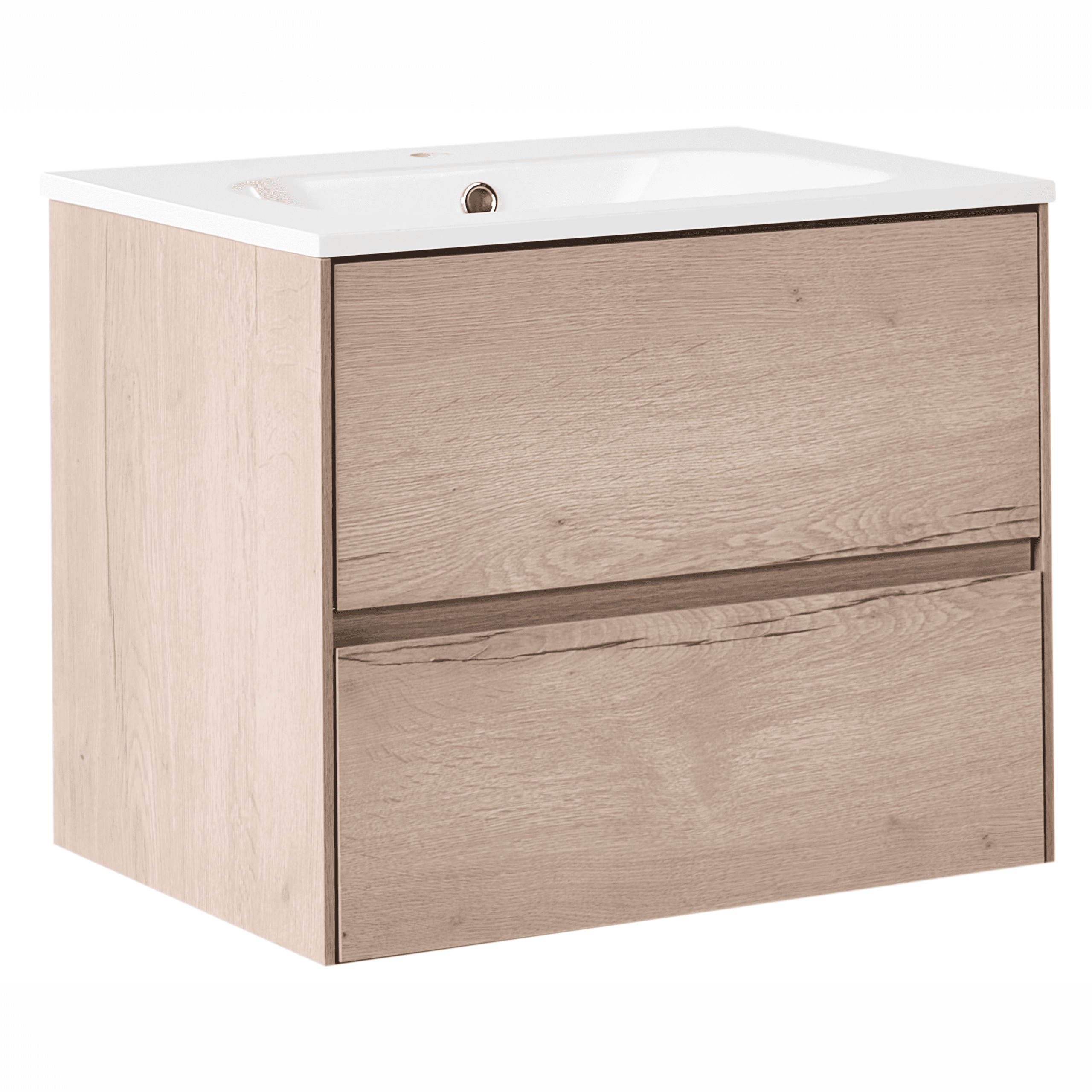 Seinäallaskaappi altaalla VITA 60 cm Vaaleanruskea