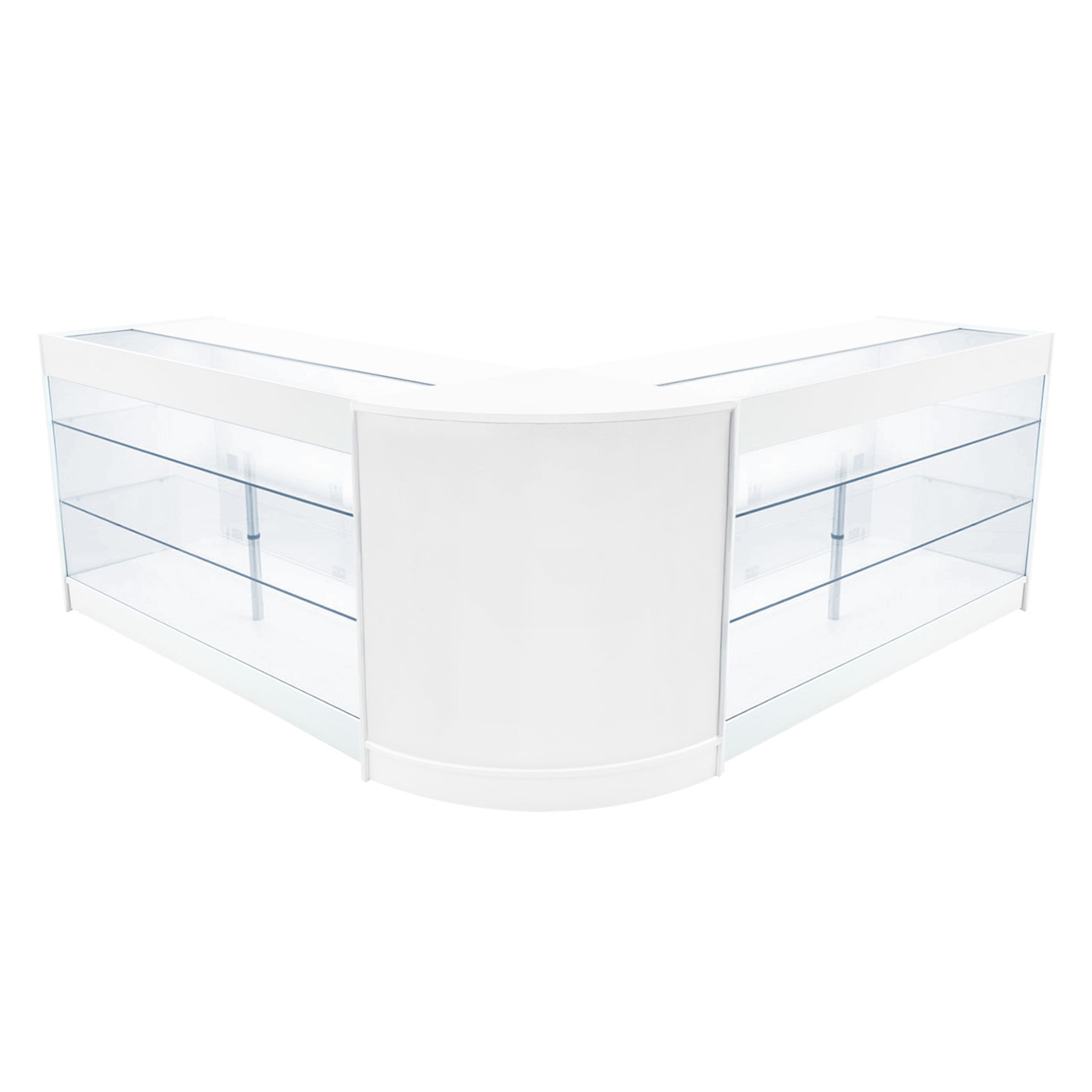 Helios LED-myymälätiski CM60 & 2 x K1500 - Valkoinen