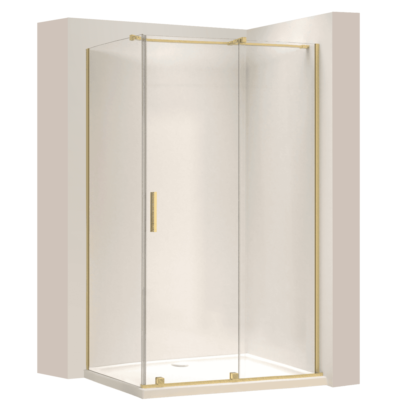 REA Kulmasuihkukaappi MONTANA 140x100 harjattu kulta, 140X100X200, 5CM