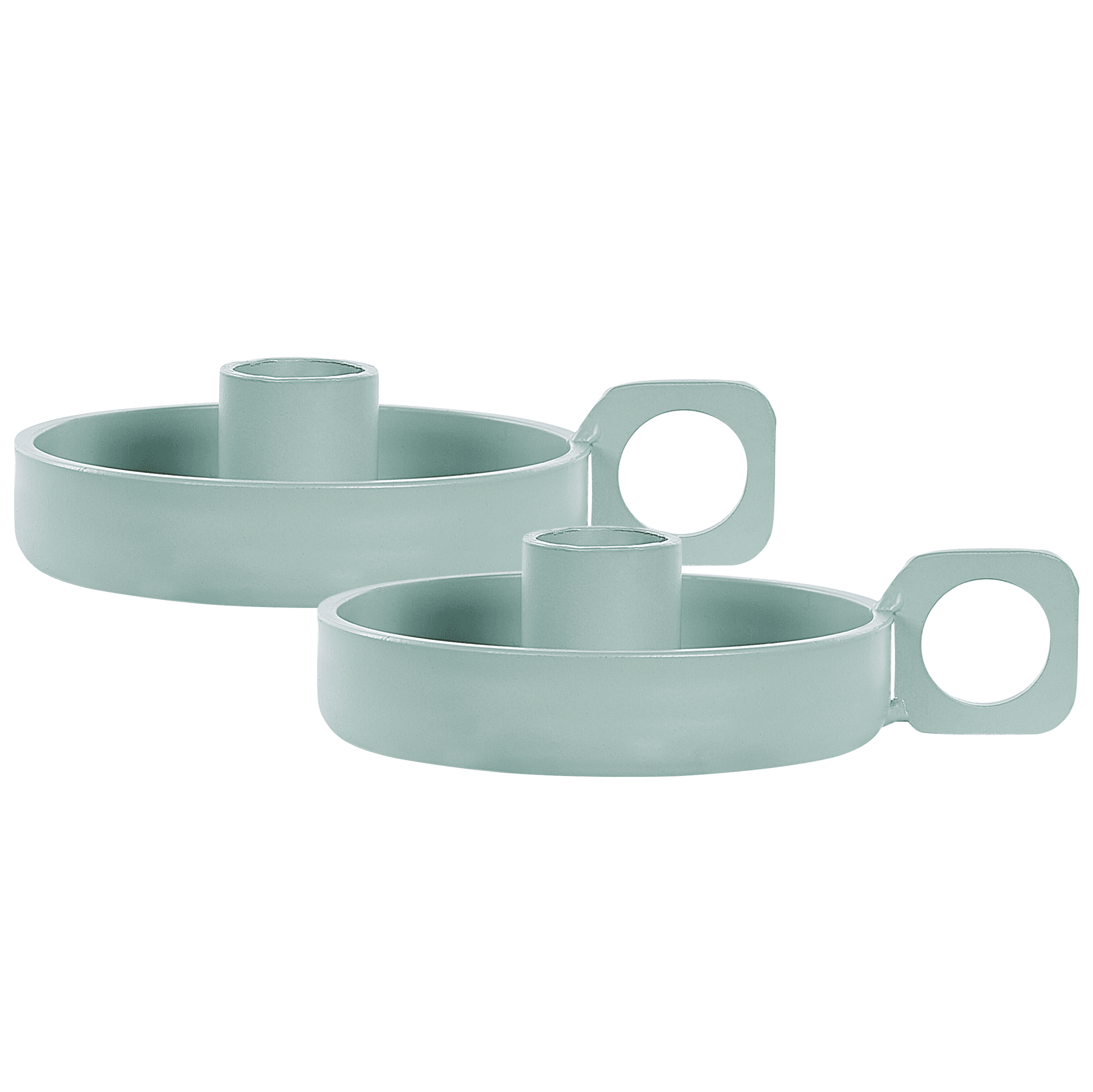 Kynttilänjalkasetti 2 kpl CHORIO metalli 4 cm Mintunvihreä