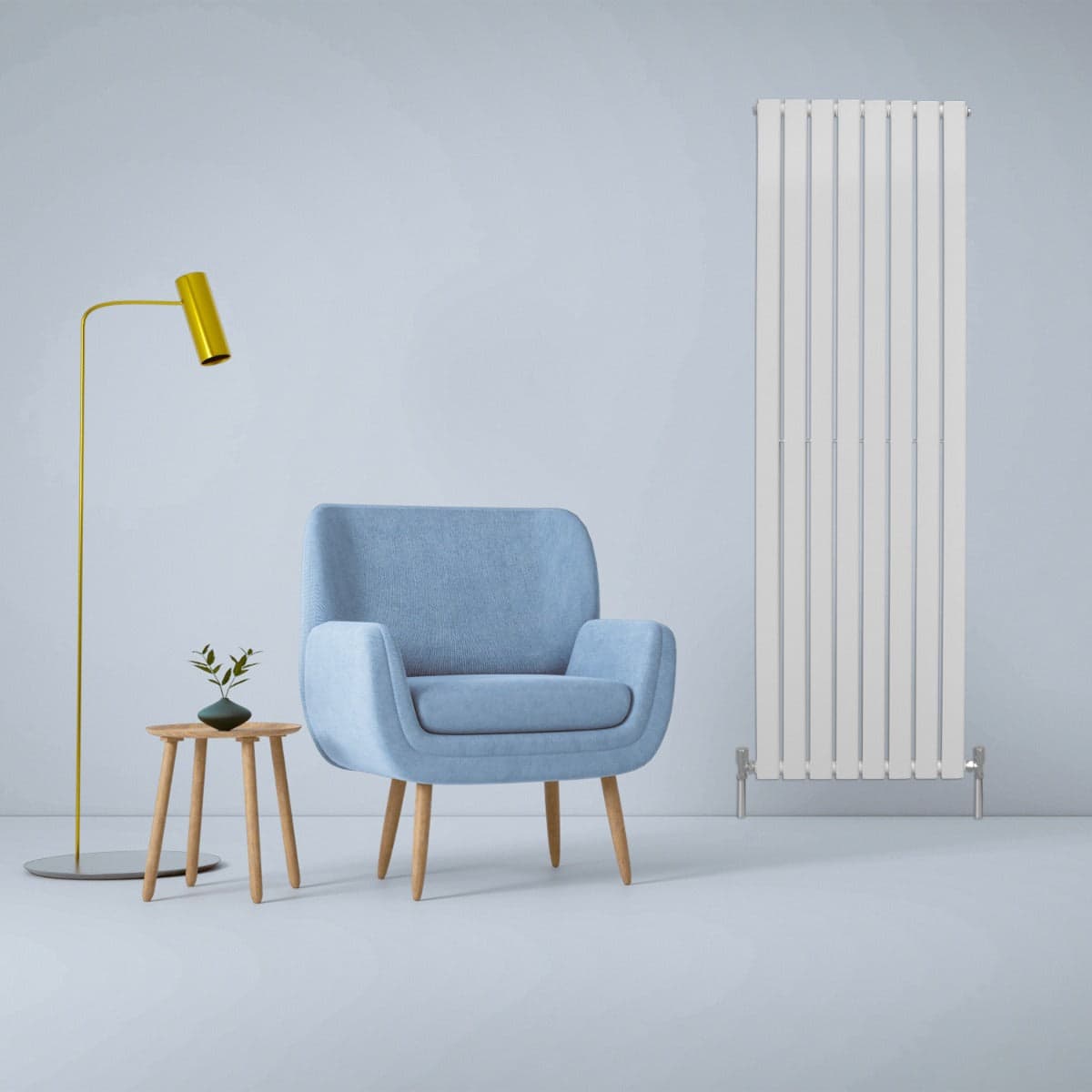 Design-litteät patterit, kiiltävän valkoiset, 1800 mm x 560 mm