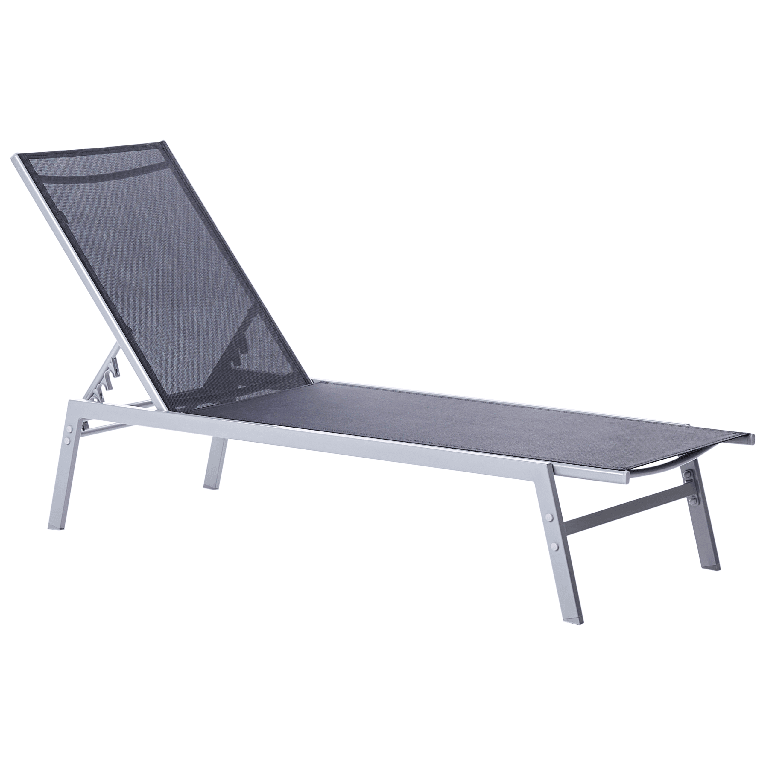 Aurinkotuoli NOLI kallistettava metalli Musta