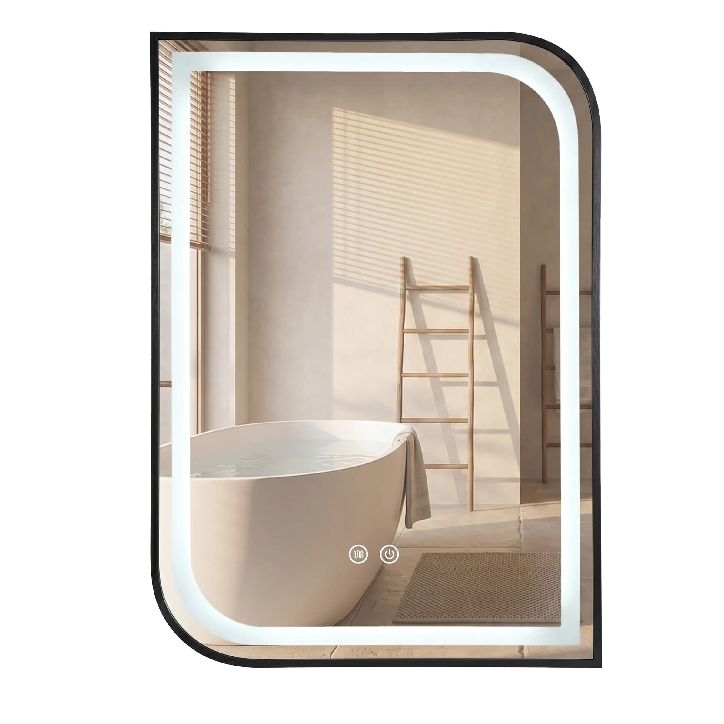 REA peili ZONE 80x60 Musta, 2,5x60x80cm