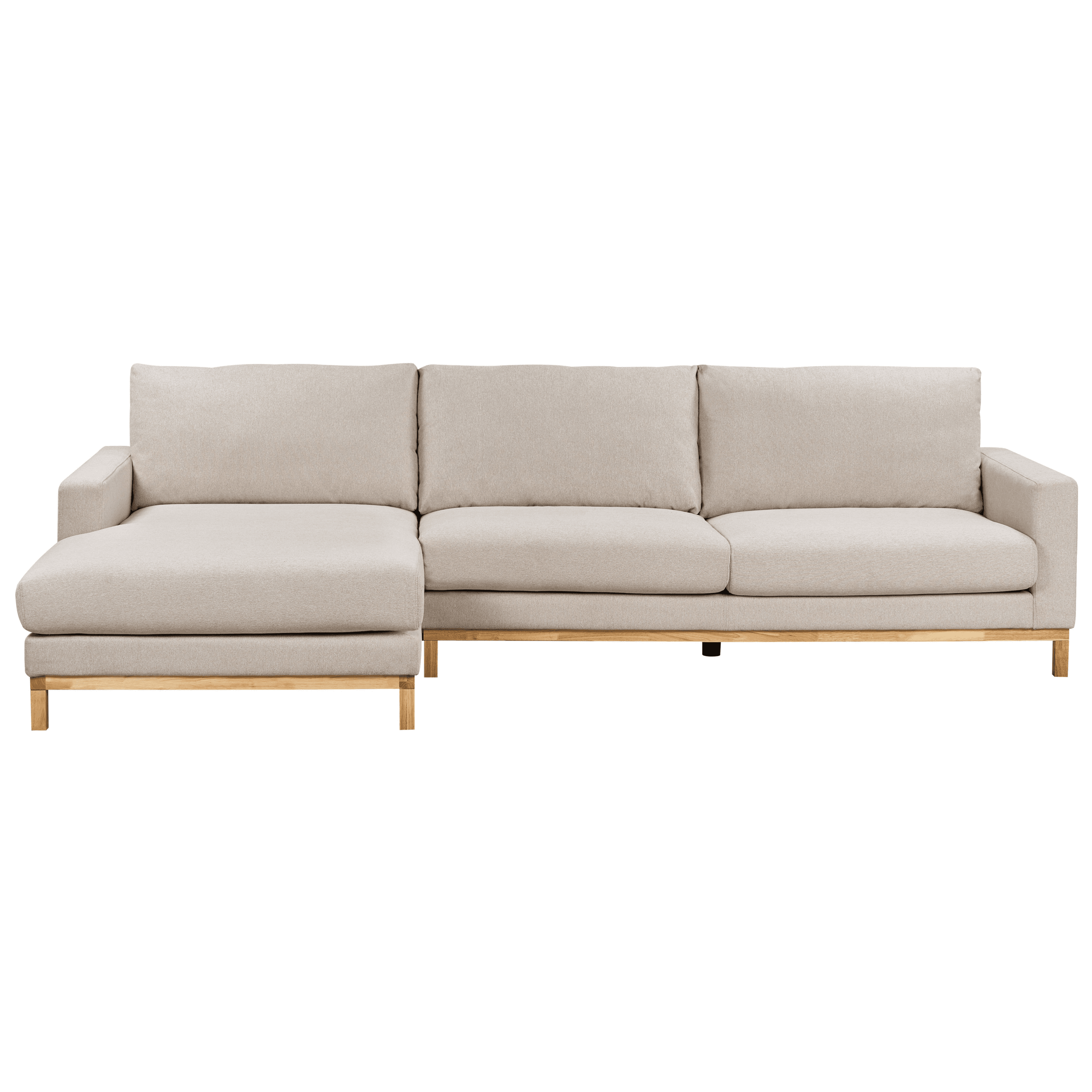 Kulmasohva SIGGARD kangas Beige 4-istuttava Oikea