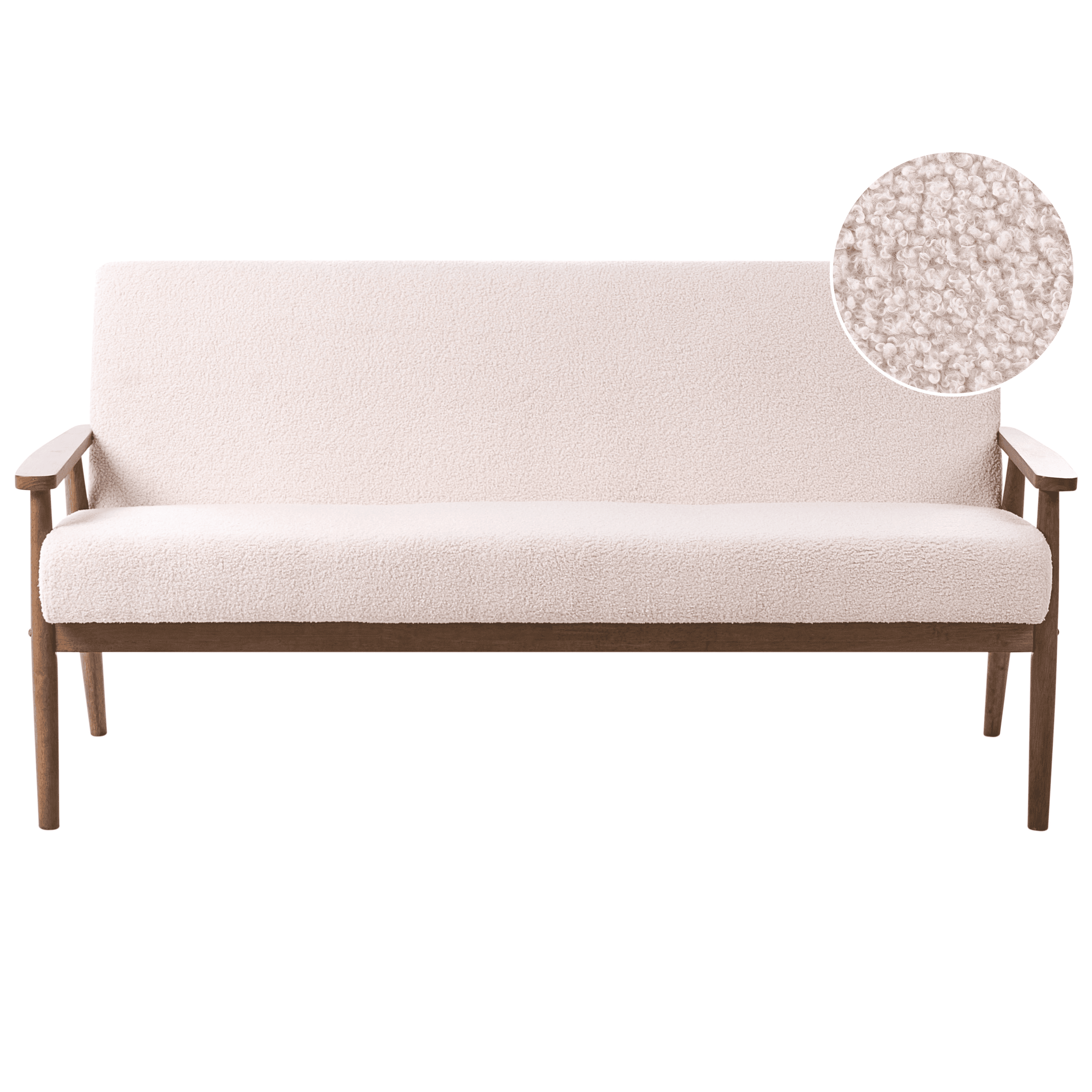 Sohva 3-istuttava ESRUM buklee Tummanruskea/beige