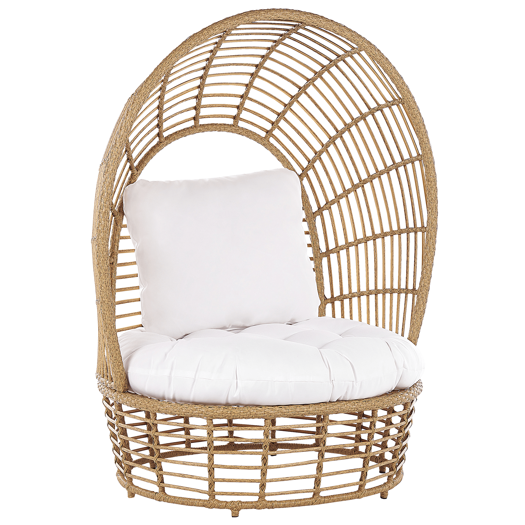 Ulkonojatuoli LIDO rottinki Beige