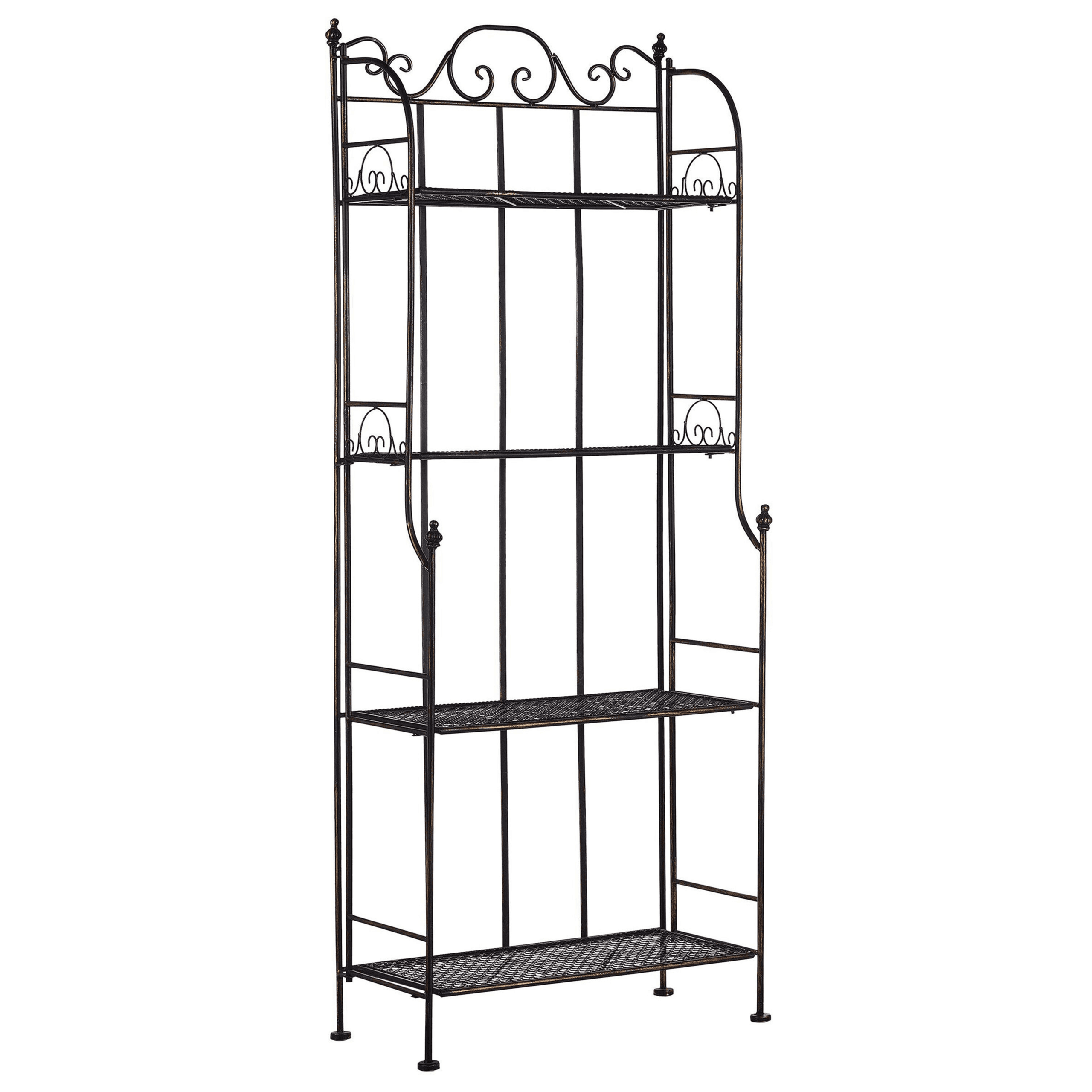 Hylly ISERNIA metalli 61 cm 29 cm Musta