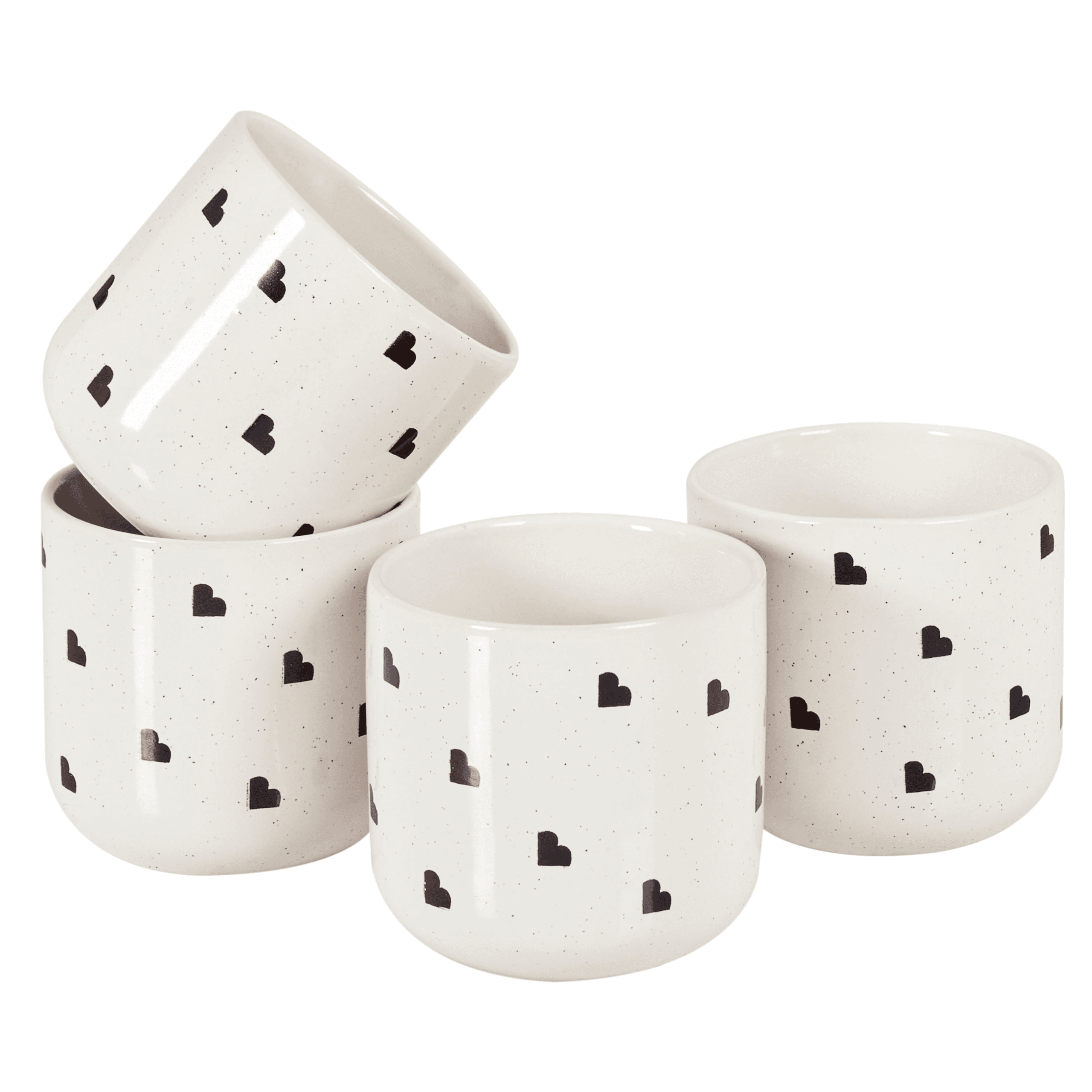 Mukisetti 4 kpl ANNISE kivitavara Luonnonvalkoinen