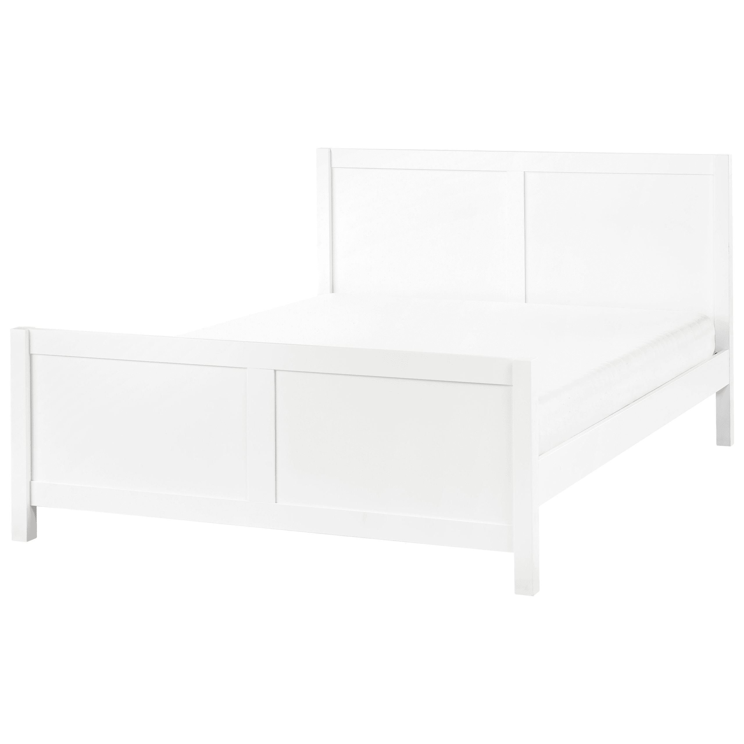 Sänky puu CHAMPAGNAT 140 x 200 cm Valkoinen