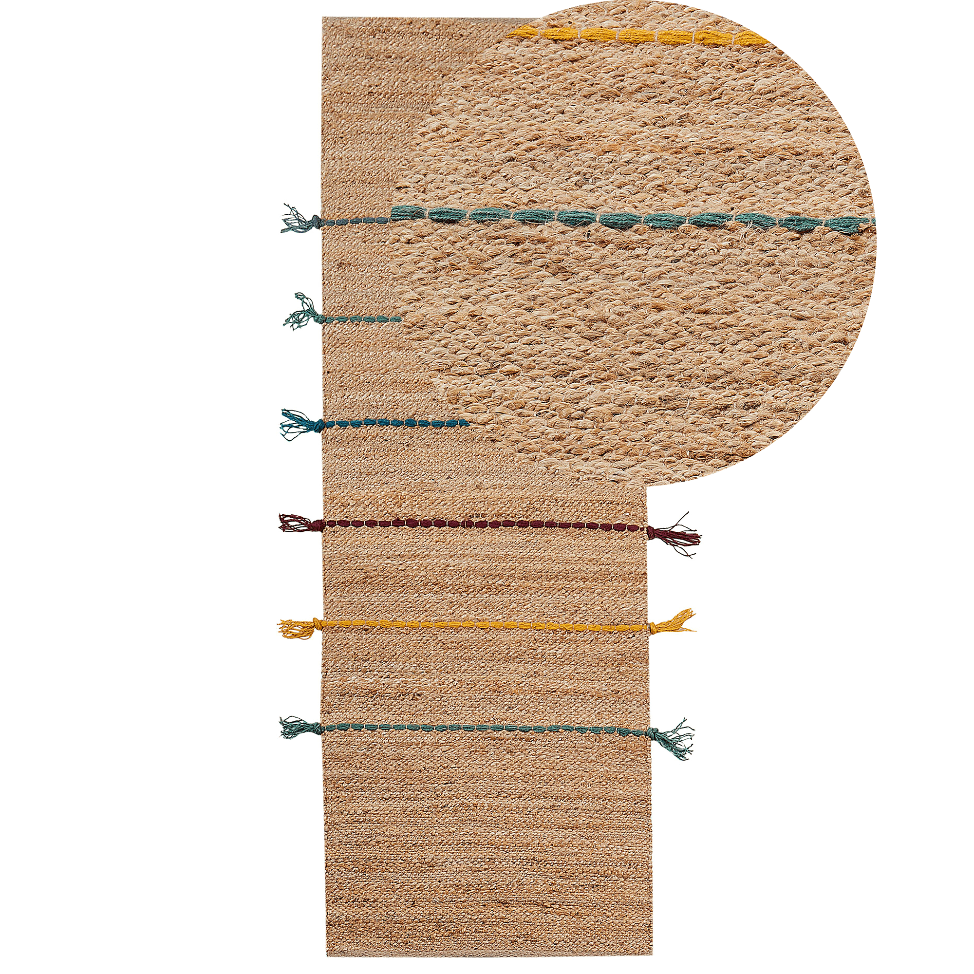 Lastenhuoneen matto UZUNTA Beige 70 x 200 cm juutti