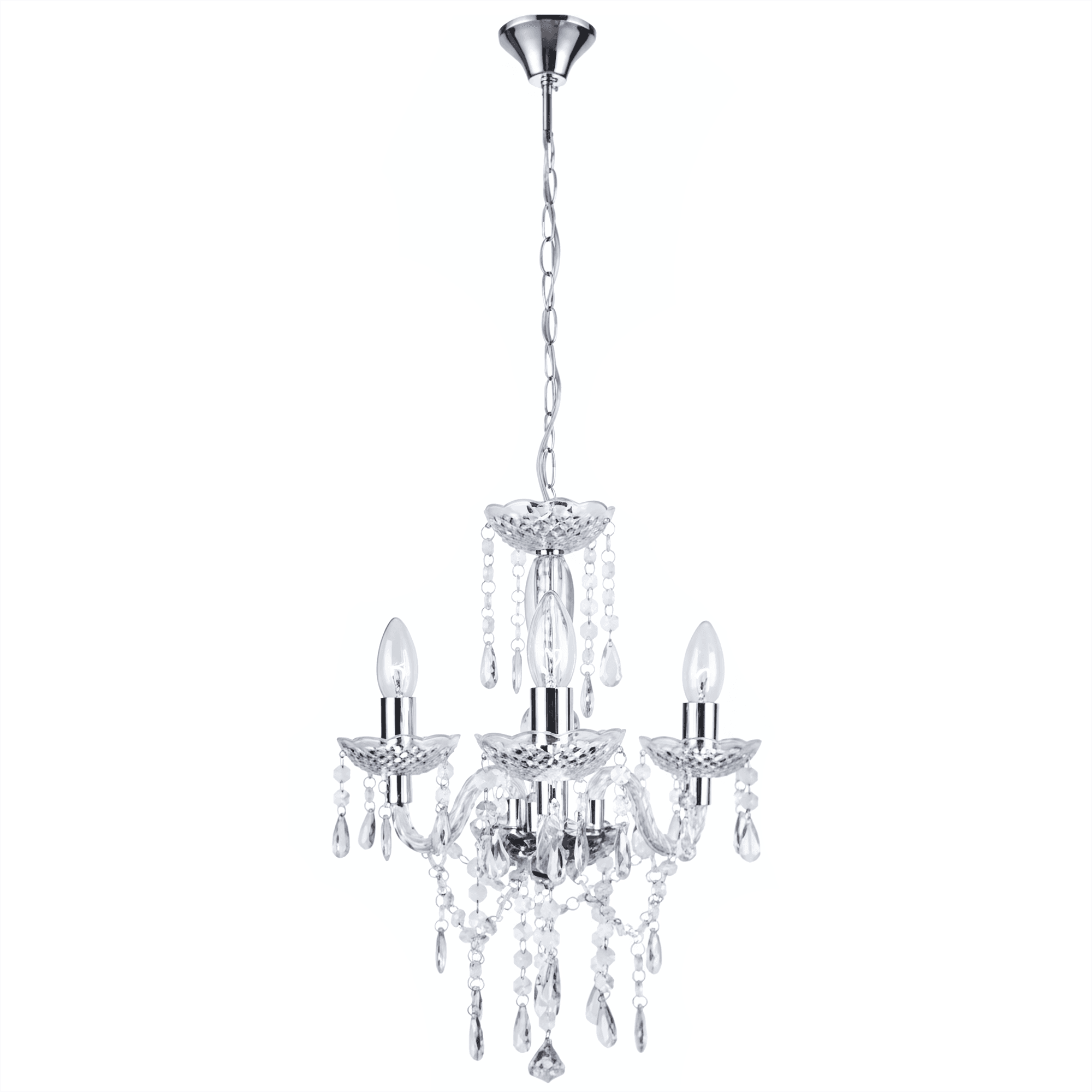 TOOLIGHT riippuvalaisin EBT006-3CP läpinäkyvä, 123X70X31CM