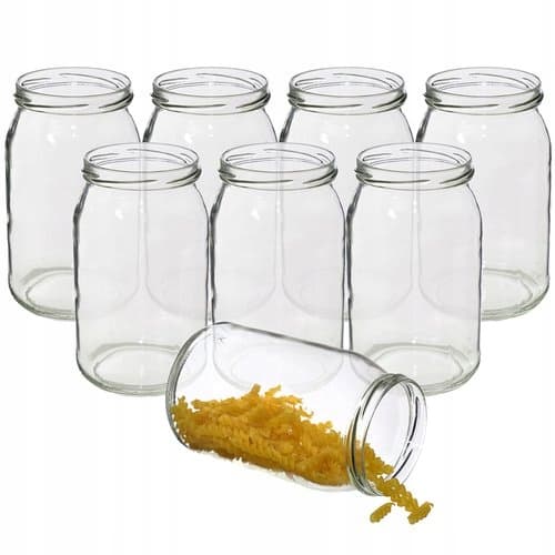 Lasipurkki säilykkeille 900ml 8 kpl