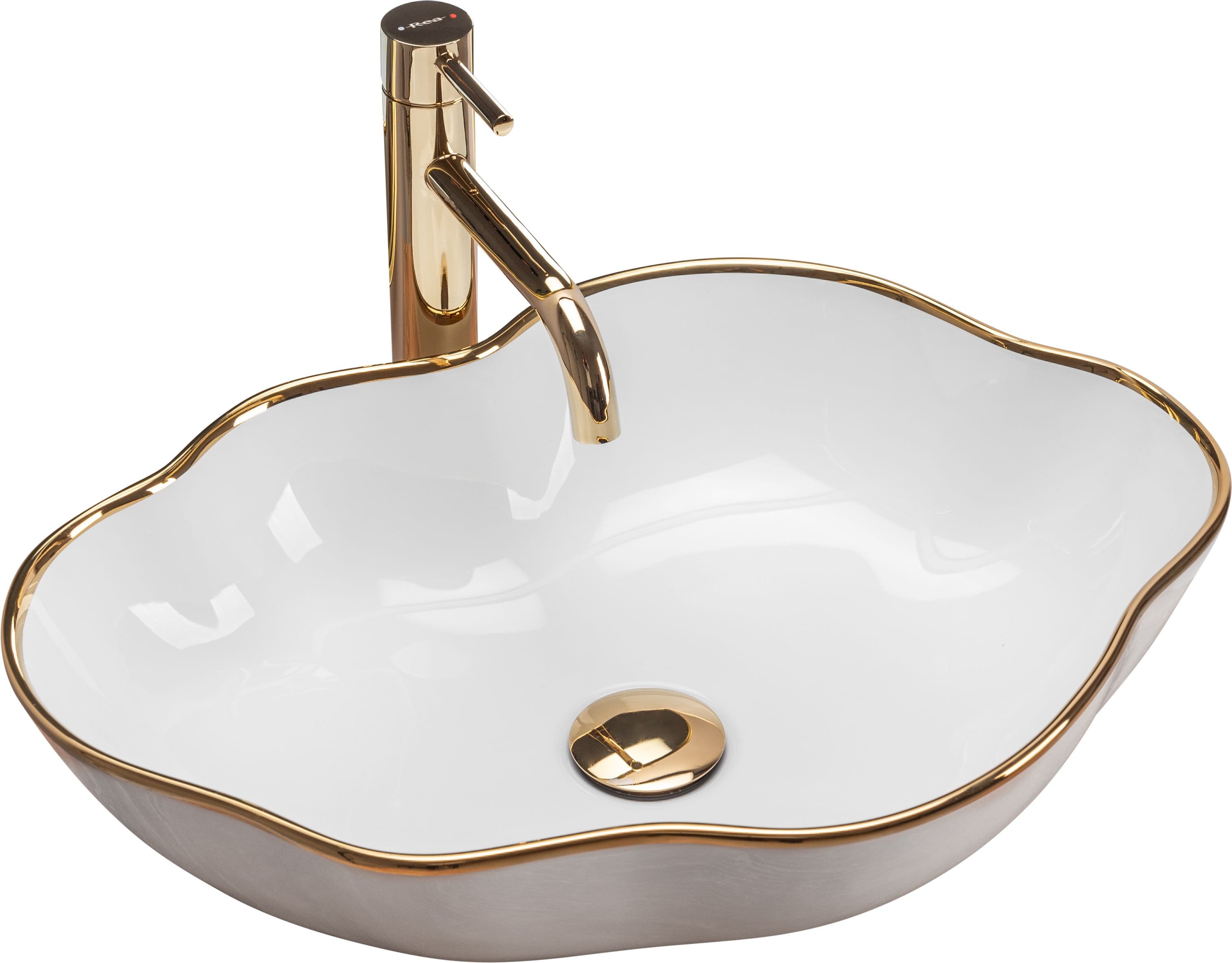 REA Malja-allas PEARL kulta edge, 90X38X13,5CM